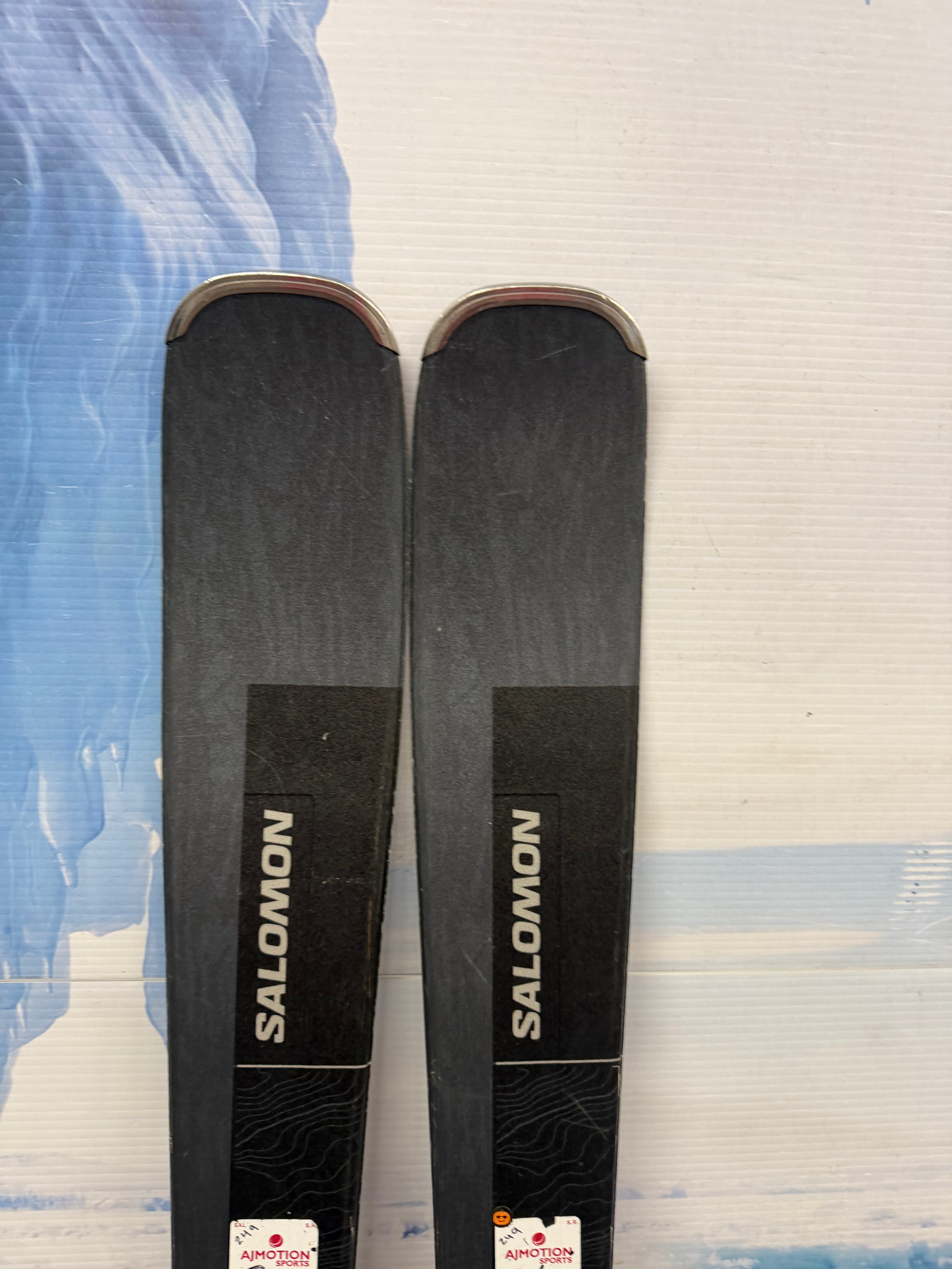Used Salomon Stance 80 161cm Skis w/Salomon M10 Bindings