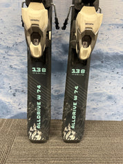 Used Nordica Alldrive 74 W 138cm Skis w/Marker TP2 10 Bindings