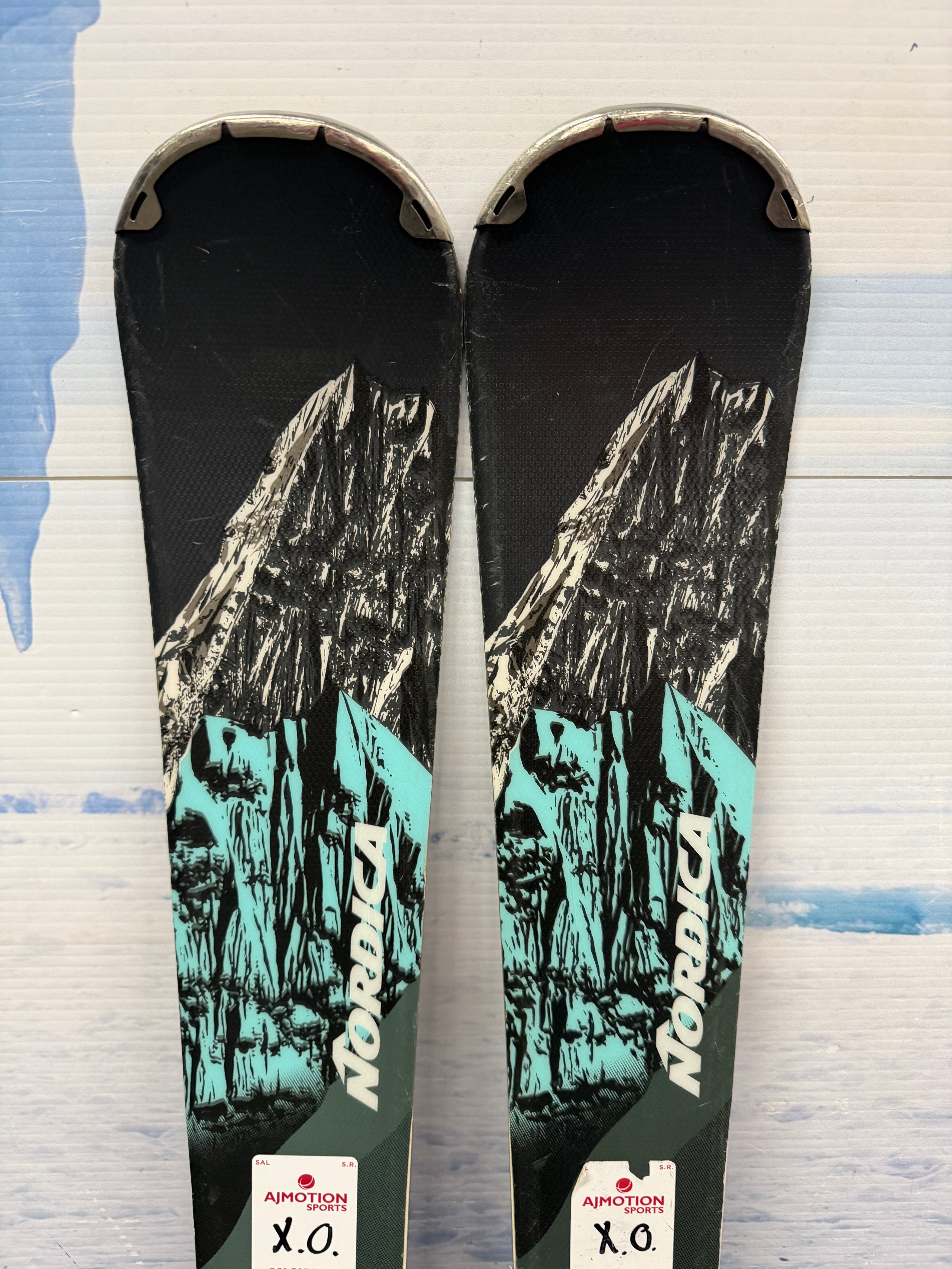 Used Nordica Alldrive W 82 136cm Skis w/Marker TP2 10 Bindings