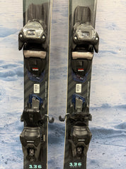 Used Nordica Alldrive W 82 136cm Skis w/Marker TP2 10 Bindings