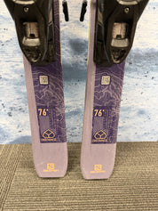 Used Salomon Distance 76 W 150cm Skis w/ Salomon M10