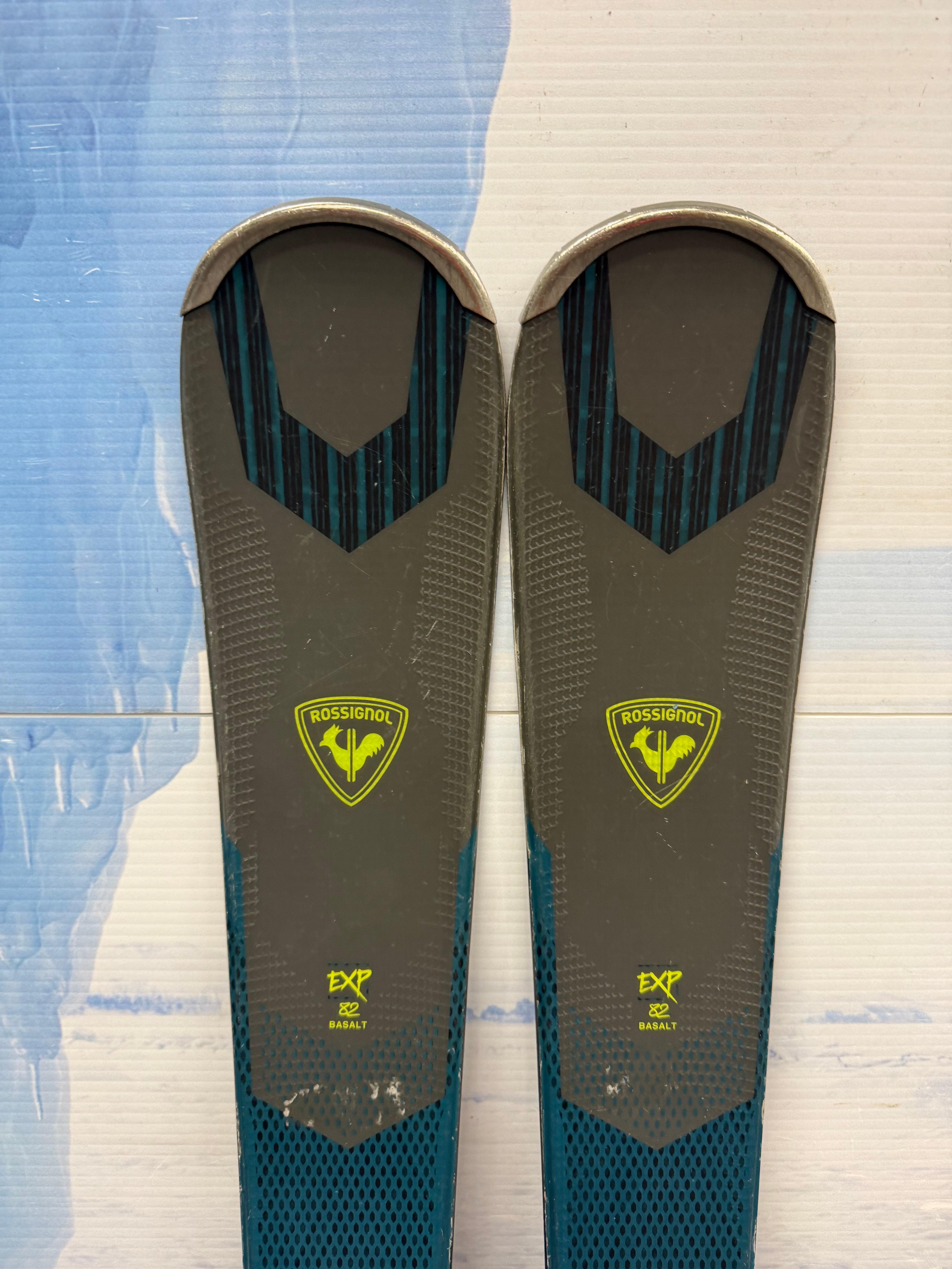 Used Rossignol Exp 82 Basalt 144cm Skis w/ Look NX12 Bindings