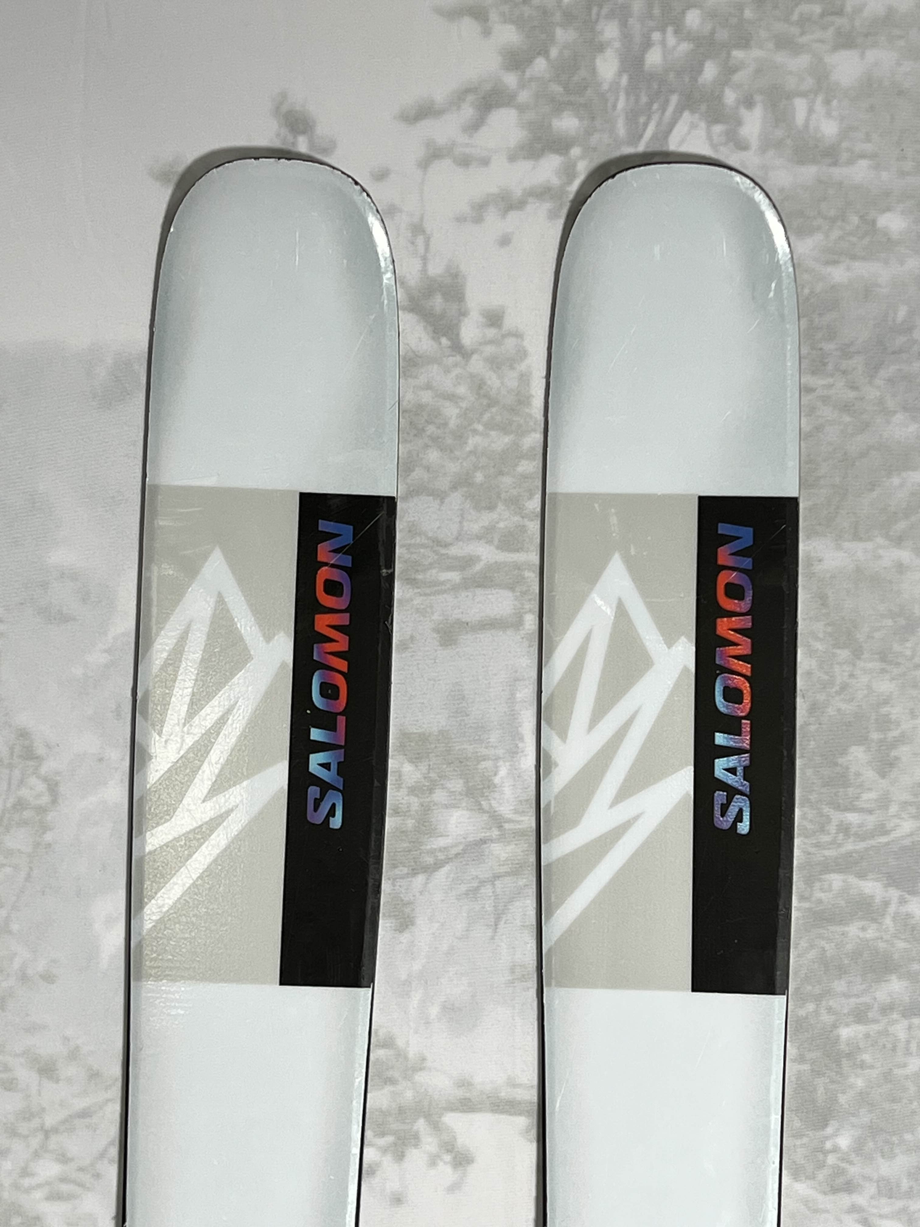 Used Salomon QST Blank 112 186cm Skis 2025 w/ Adjustable Tyrolia Attack 14 binding