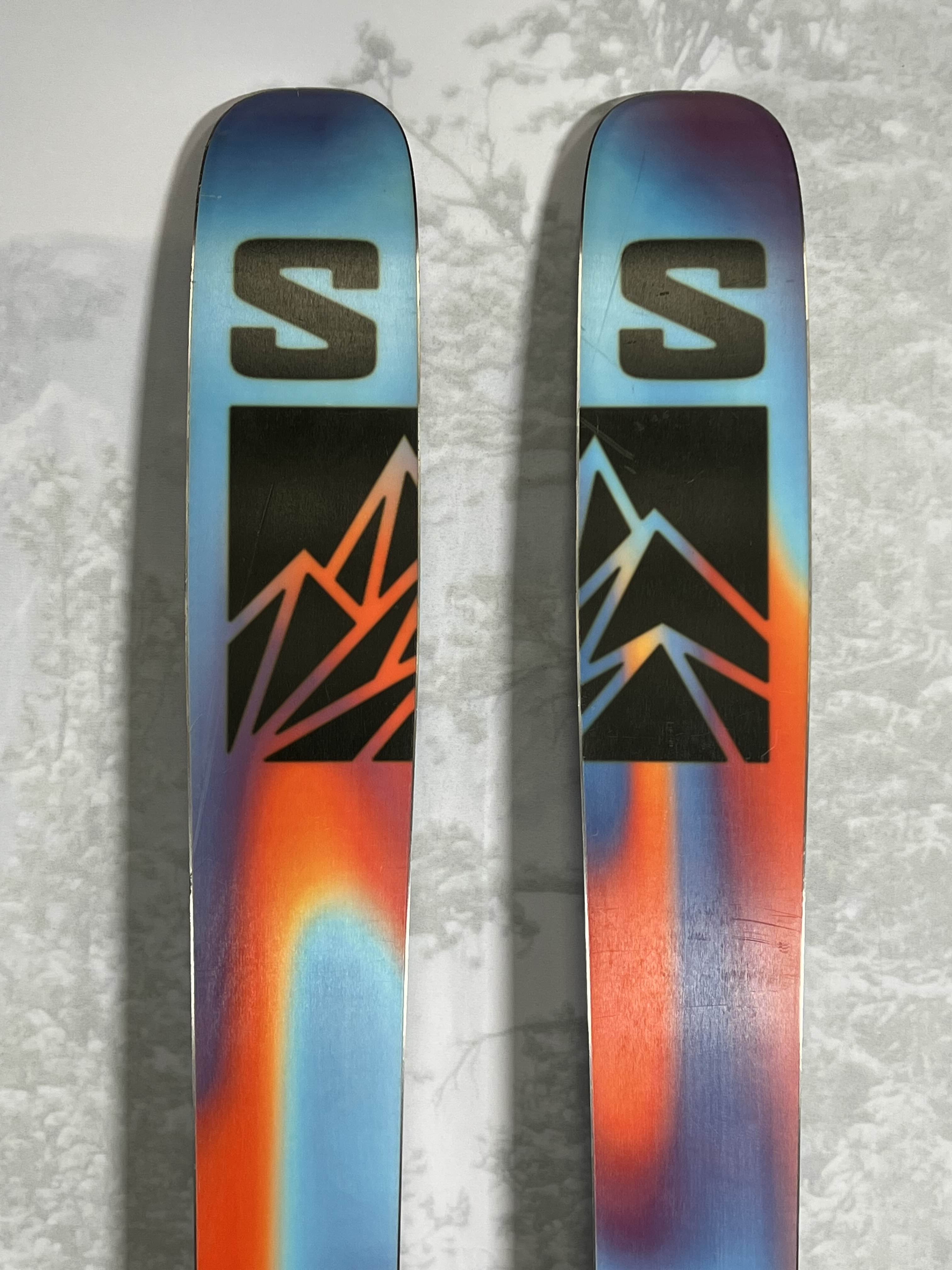 Used Salomon QST Blank 112 186cm Skis 2025 w/ Adjustable Tyrolia Attack 14 binding