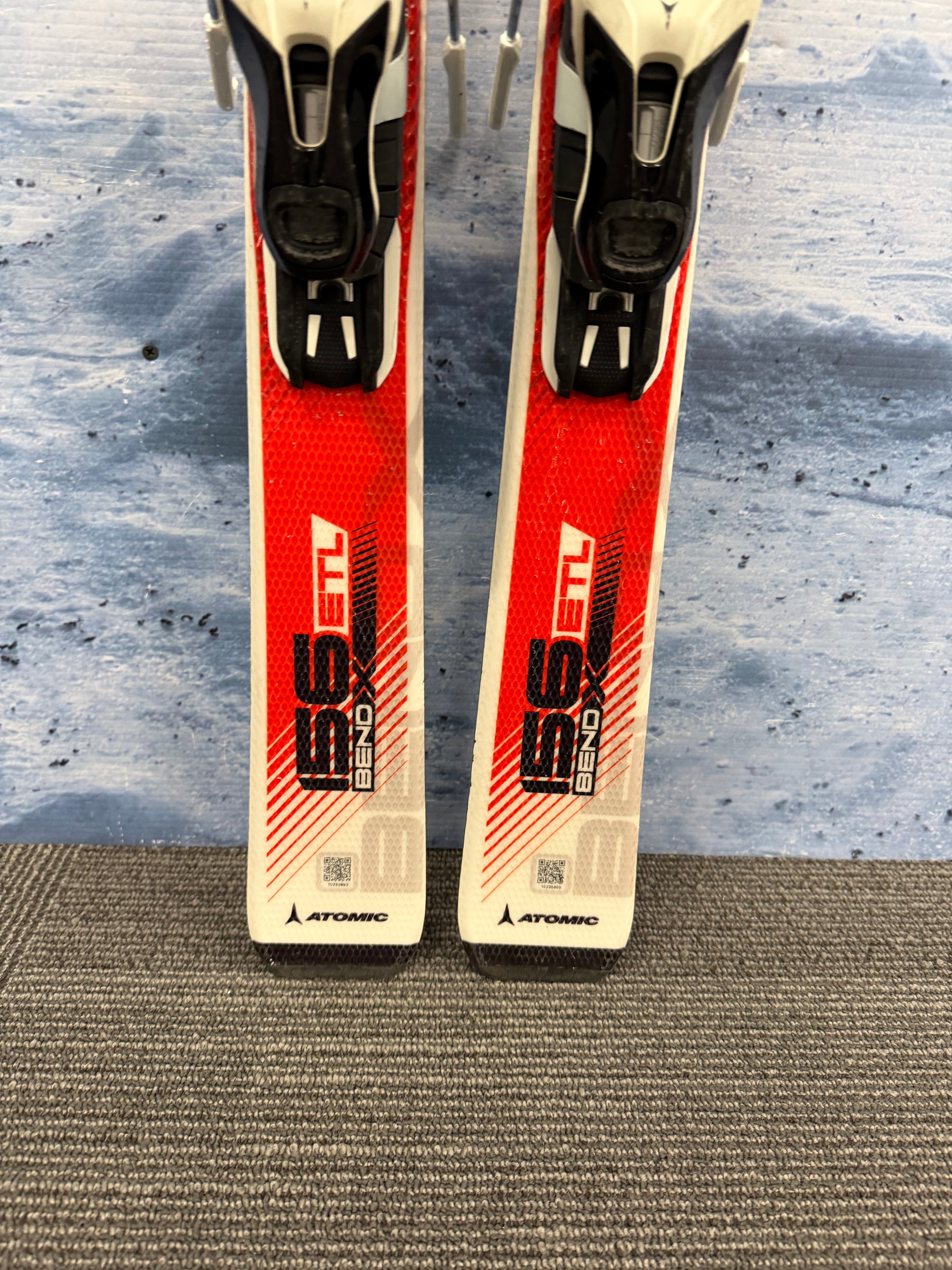 Used Atomic ETL Bend X 156cm Skis w/ Atomic Lithium 10 Bindings