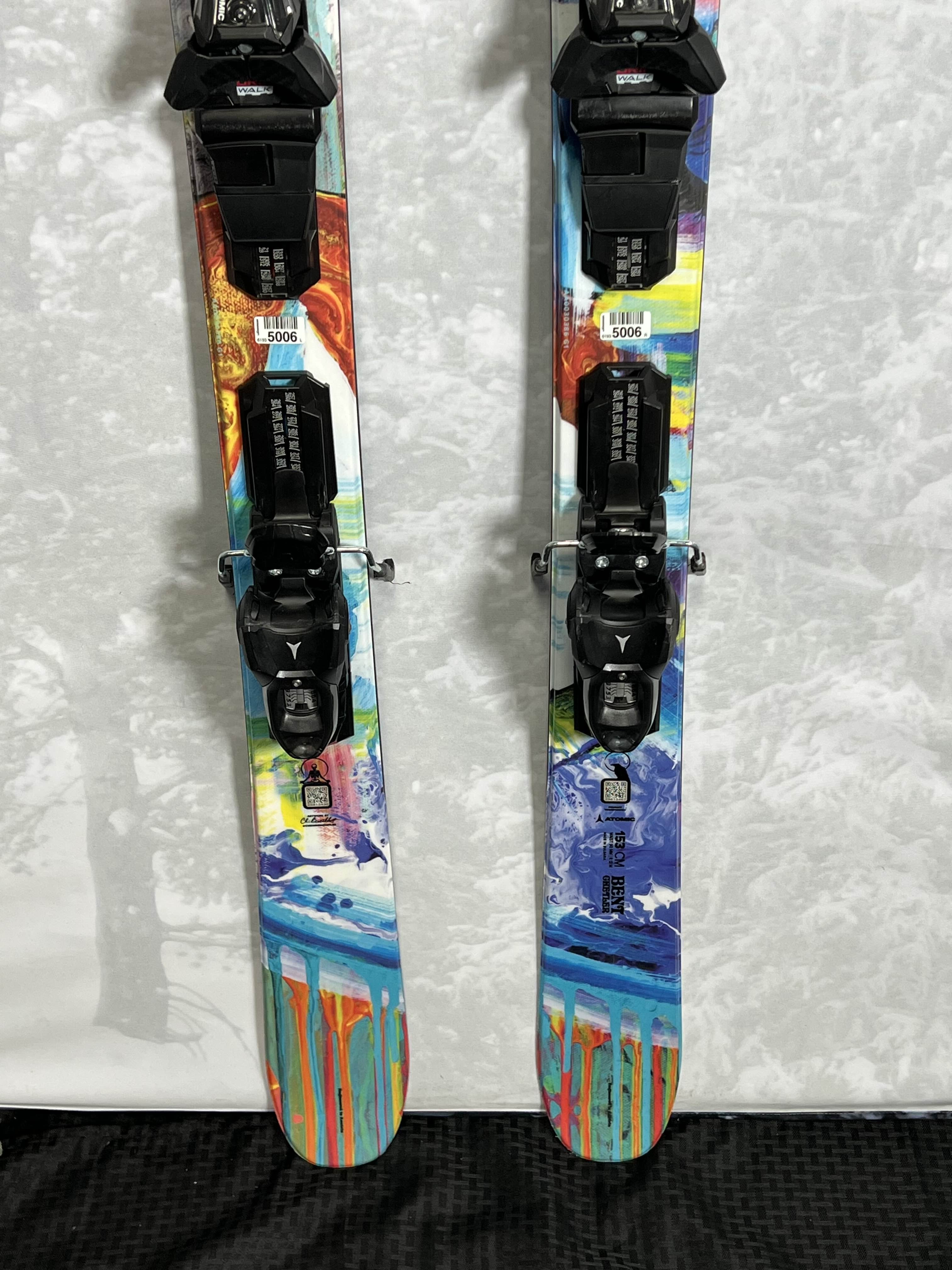 New Atomic Bent Chetler 90 153cm Mini Skis - Kids' 2025 w/ Atomic M10 Bindings