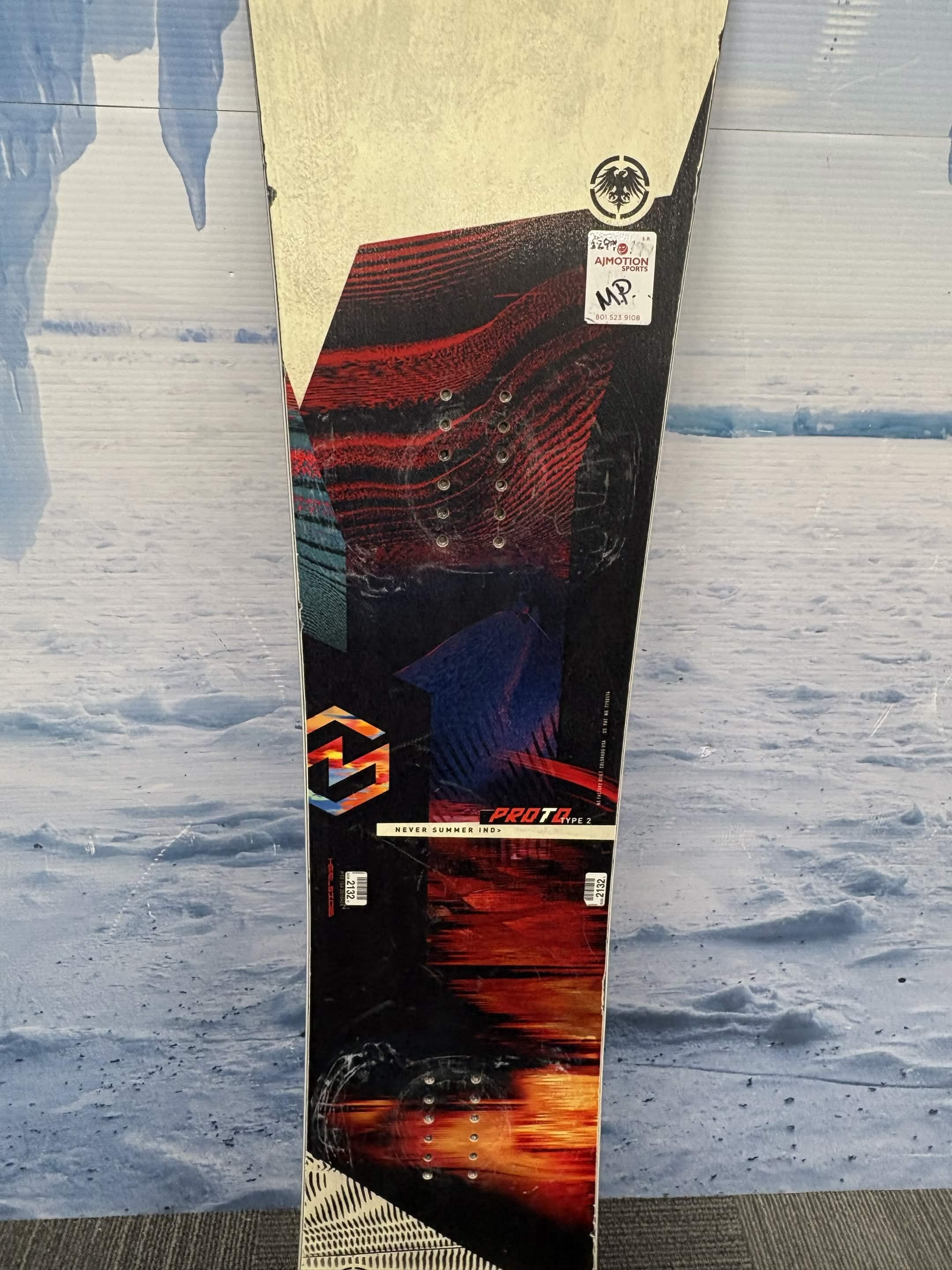 Never Summer Proto Type 2 154cm Snowboard - Used
