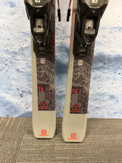 Used Salomon Distance 76 160cm Skis w/Salomon M10 Bindings