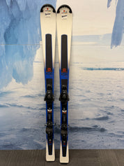 Used Salomon XDR Focus 150cm Skis w/Salomon Lithium 10