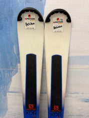 Used Salomon XDR Focus 150cm Skis w/Salomon Lithium 10