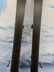 Used Salomon XDR Focus 150cm Skis w/Salomon Lithium 10