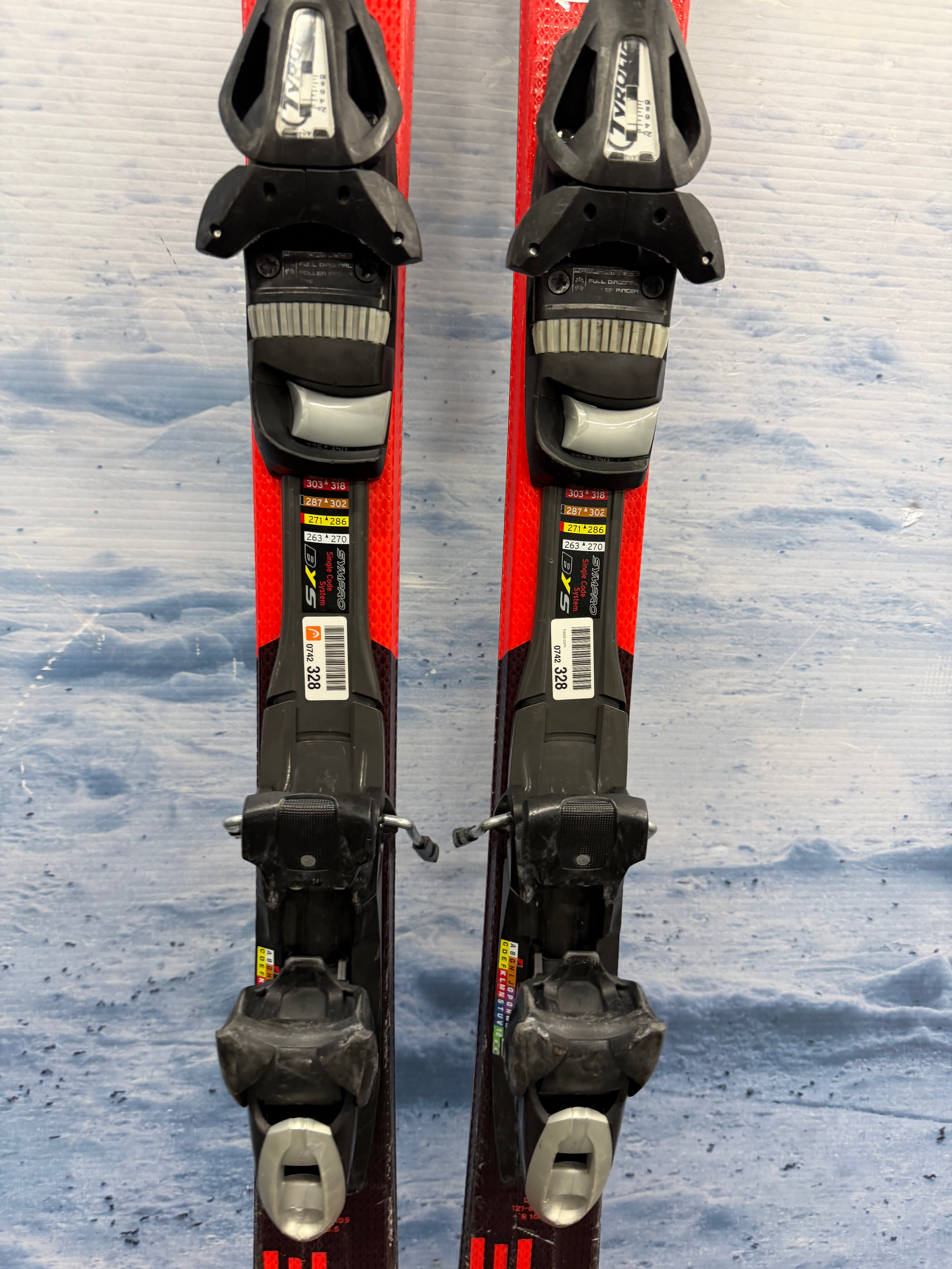 Used Head Shape RX 156cm Skis w/Tyrolia SP10 Bindings