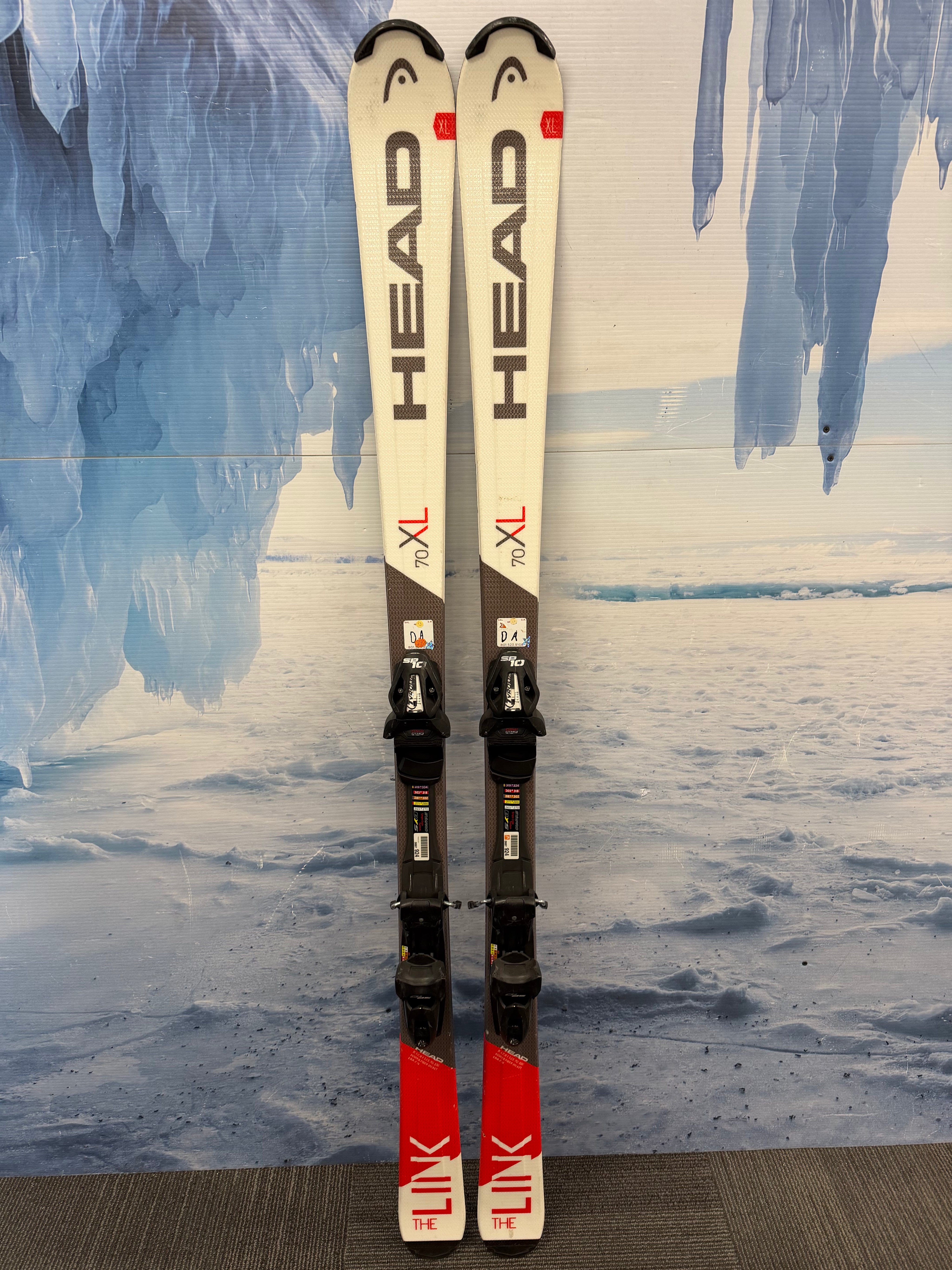 Used Head The Link 170cm Skis w/Tyrolia SP10 Bindings