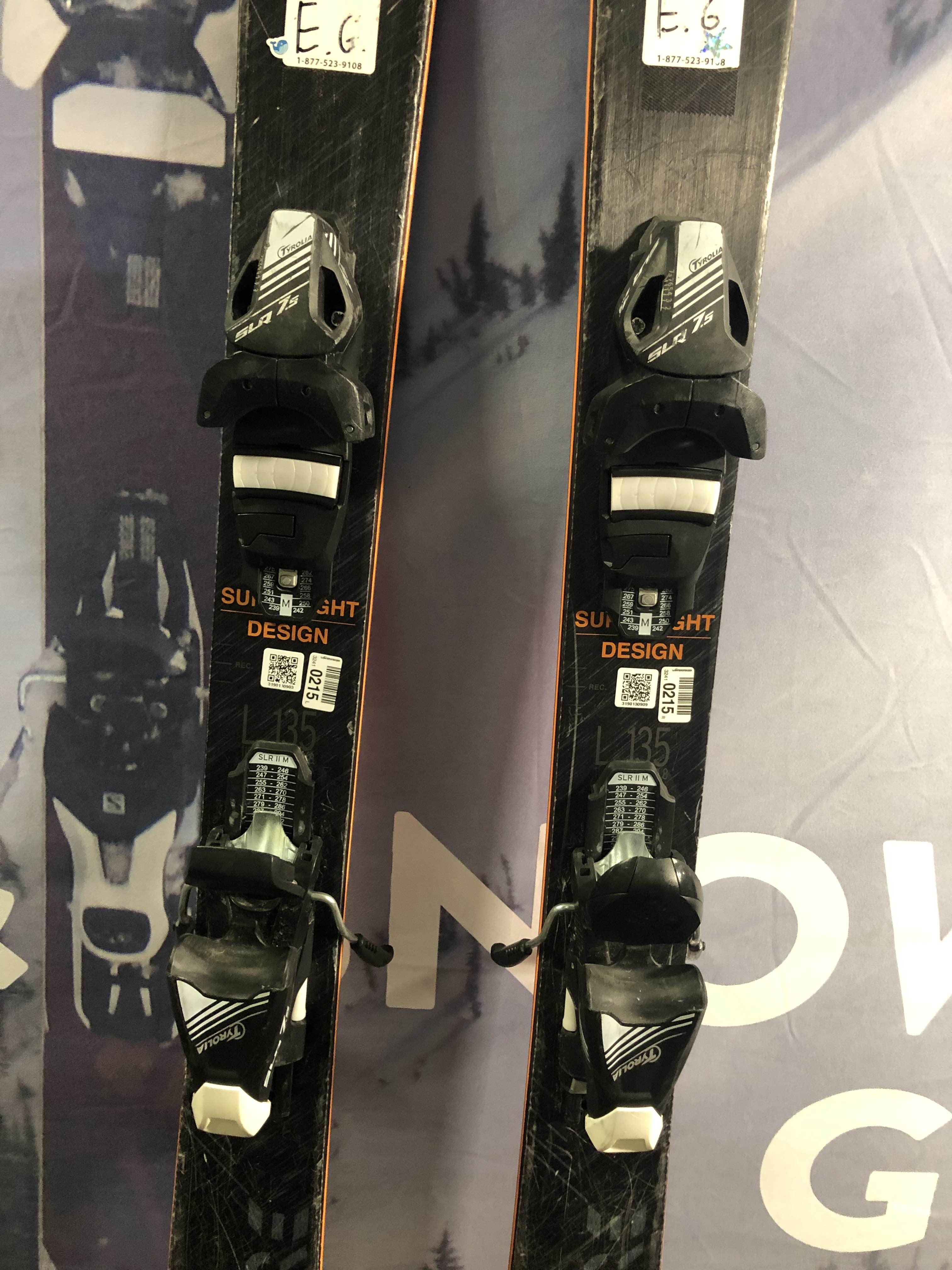 Used Head Kore 135cm w/ Tyrolia SP 7.5 Bindings