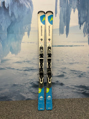 Used 2017 Dynastar Powertrack 4x4 158Cm Skis w/ Look Xpress 10 Adjustable Bindings