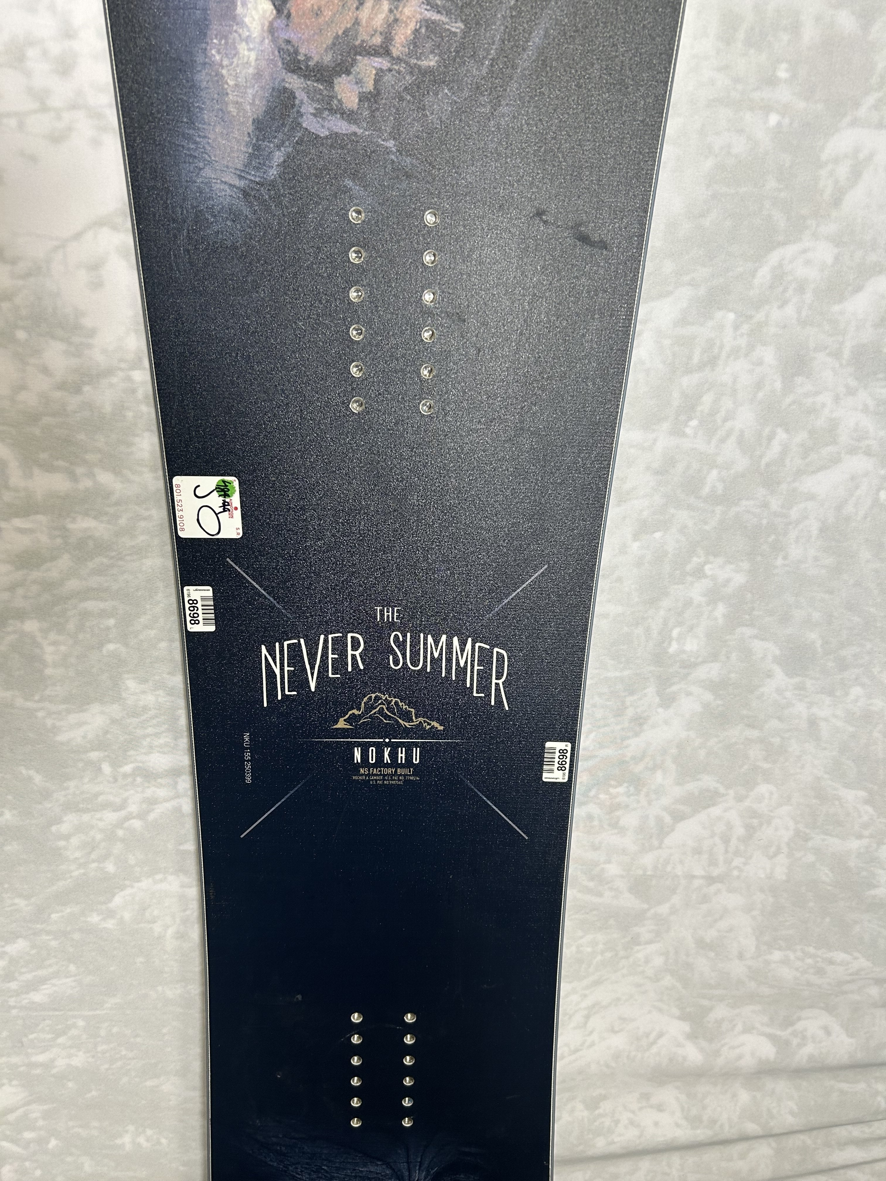 Used 2025 Never Summer Nokhu 155CM Snowboard