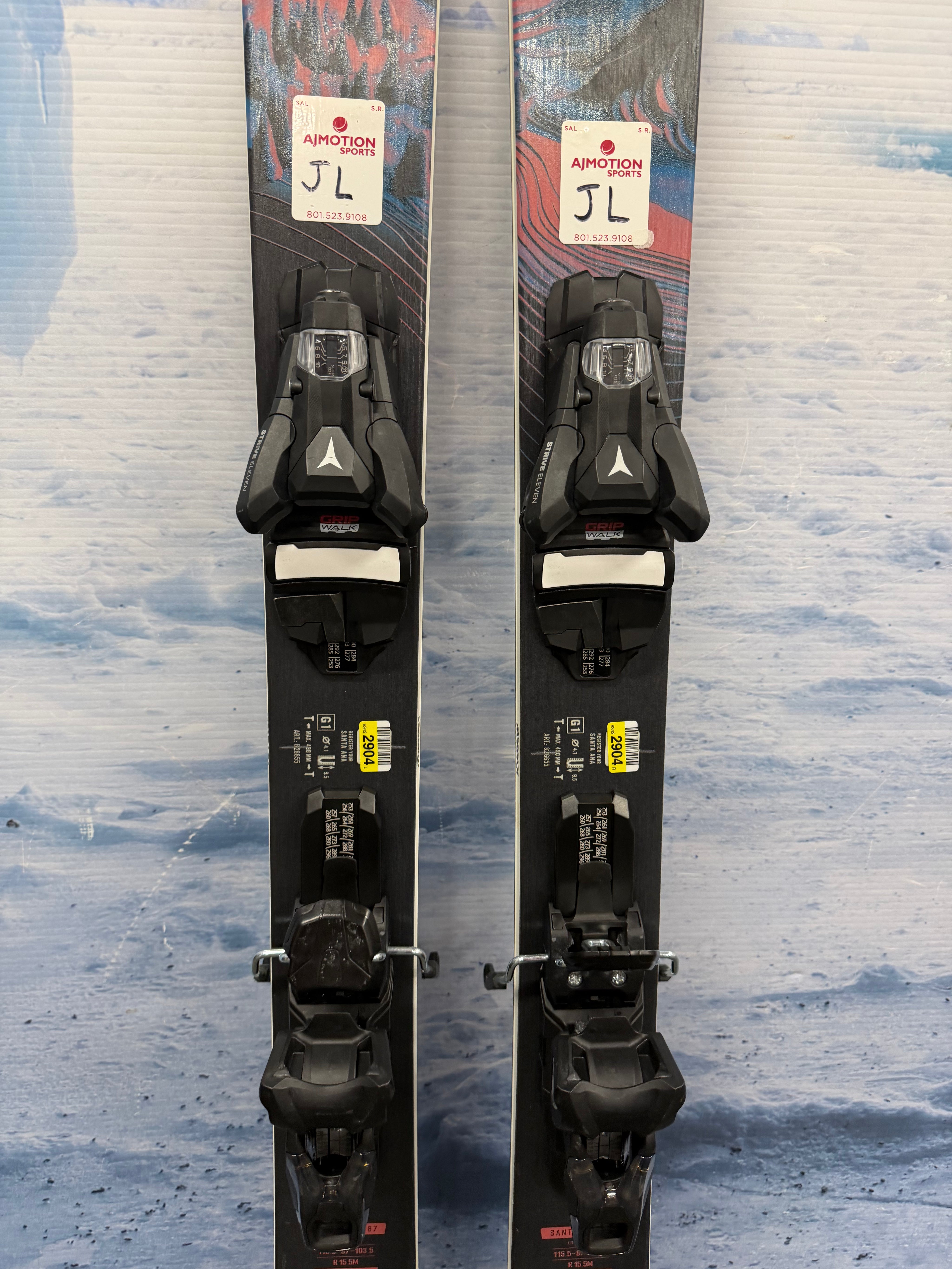 Lightly Used Nordica Santa Ana 87 155cm Skis w/ Atomic Strive 11 Bindings 2026