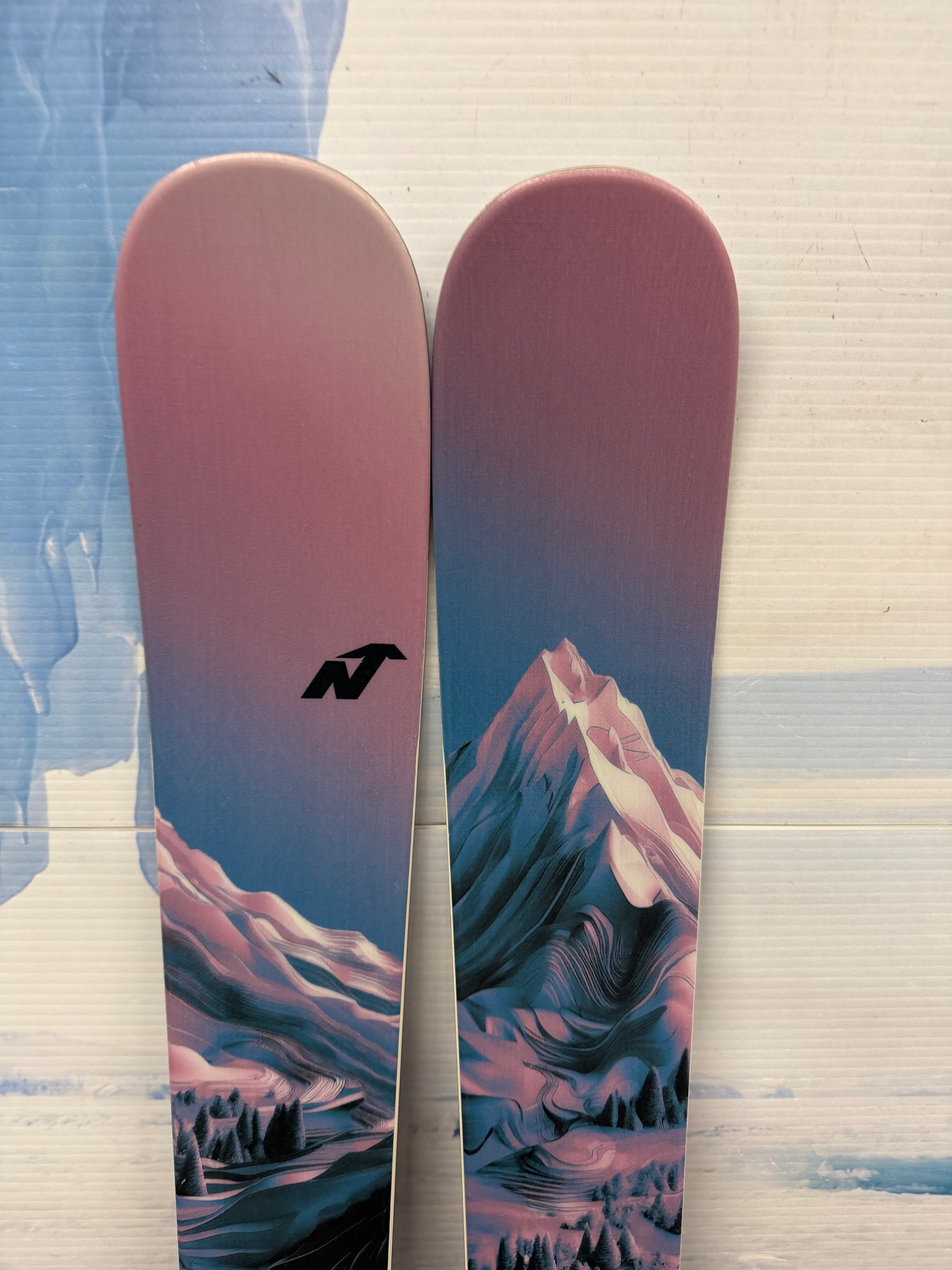 Lightly Used Nordica Santa Ana 92 150cm Skis w/ Atomic Strive 11 Bindings