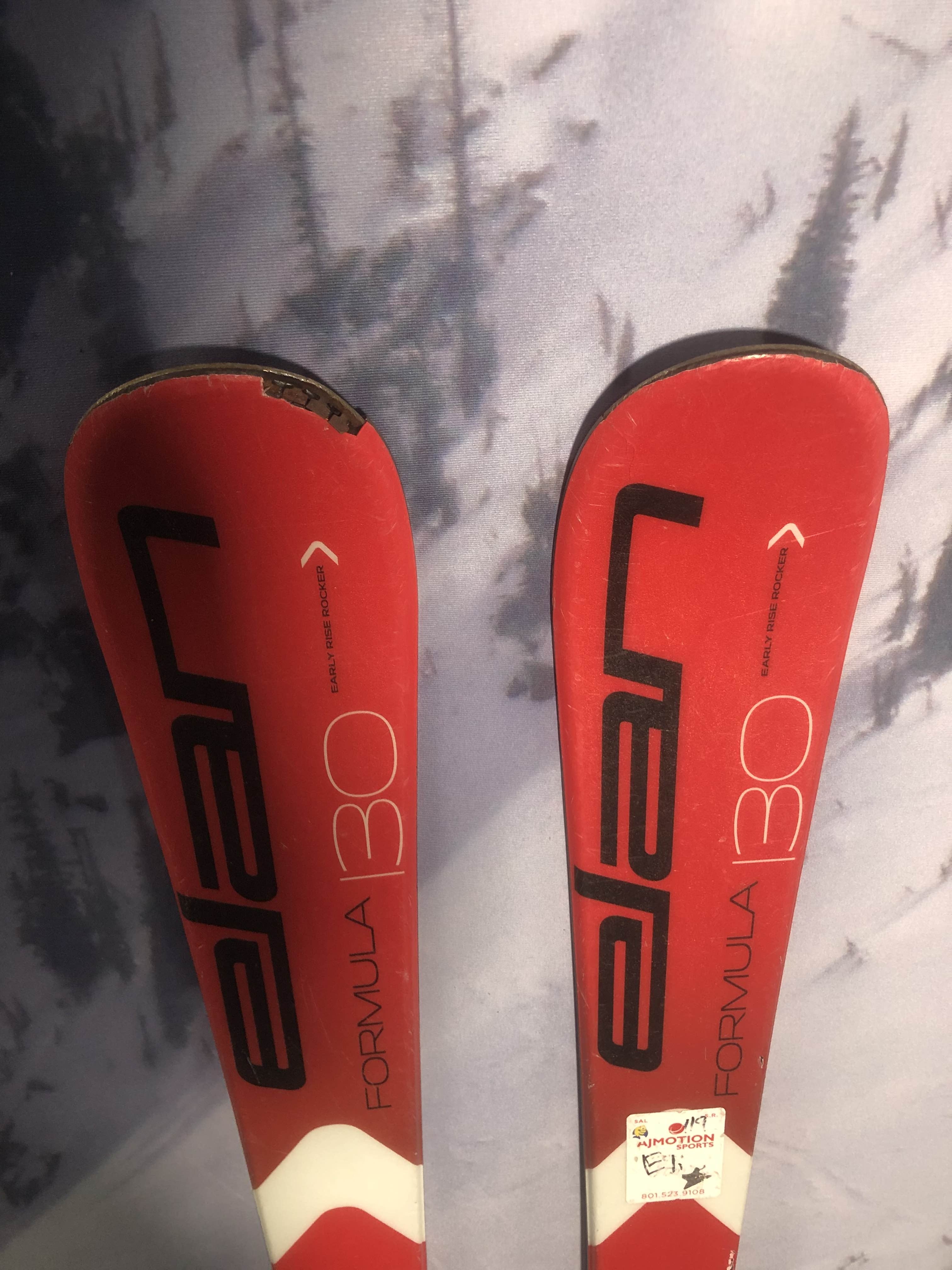 Well Loved Elan Formula 130cm Jr Skis w/ Elan El 4.5 Binding