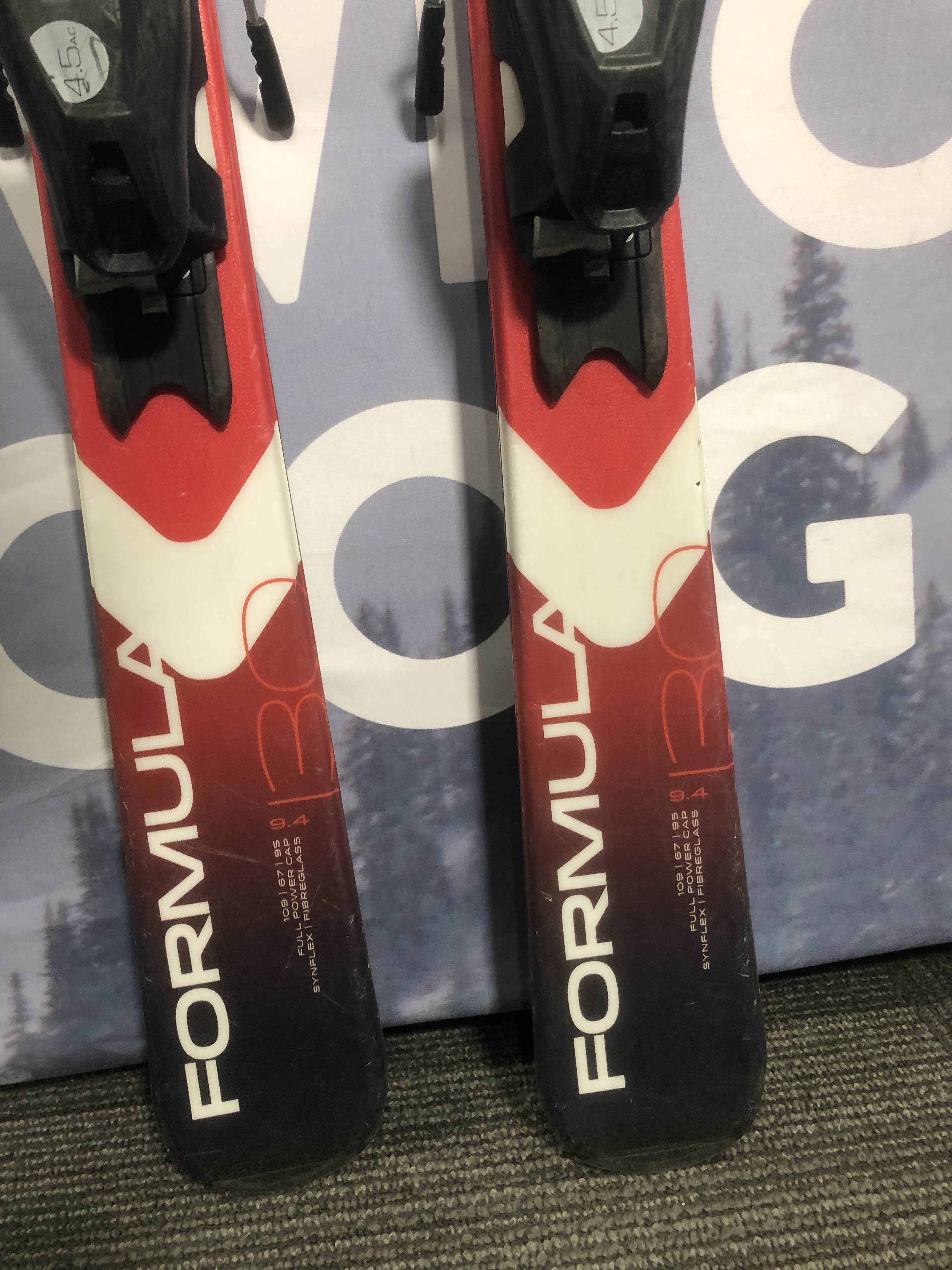 Well Loved Elan Formula 130cm Jr Skis w/ Elan El 4.5 Binding