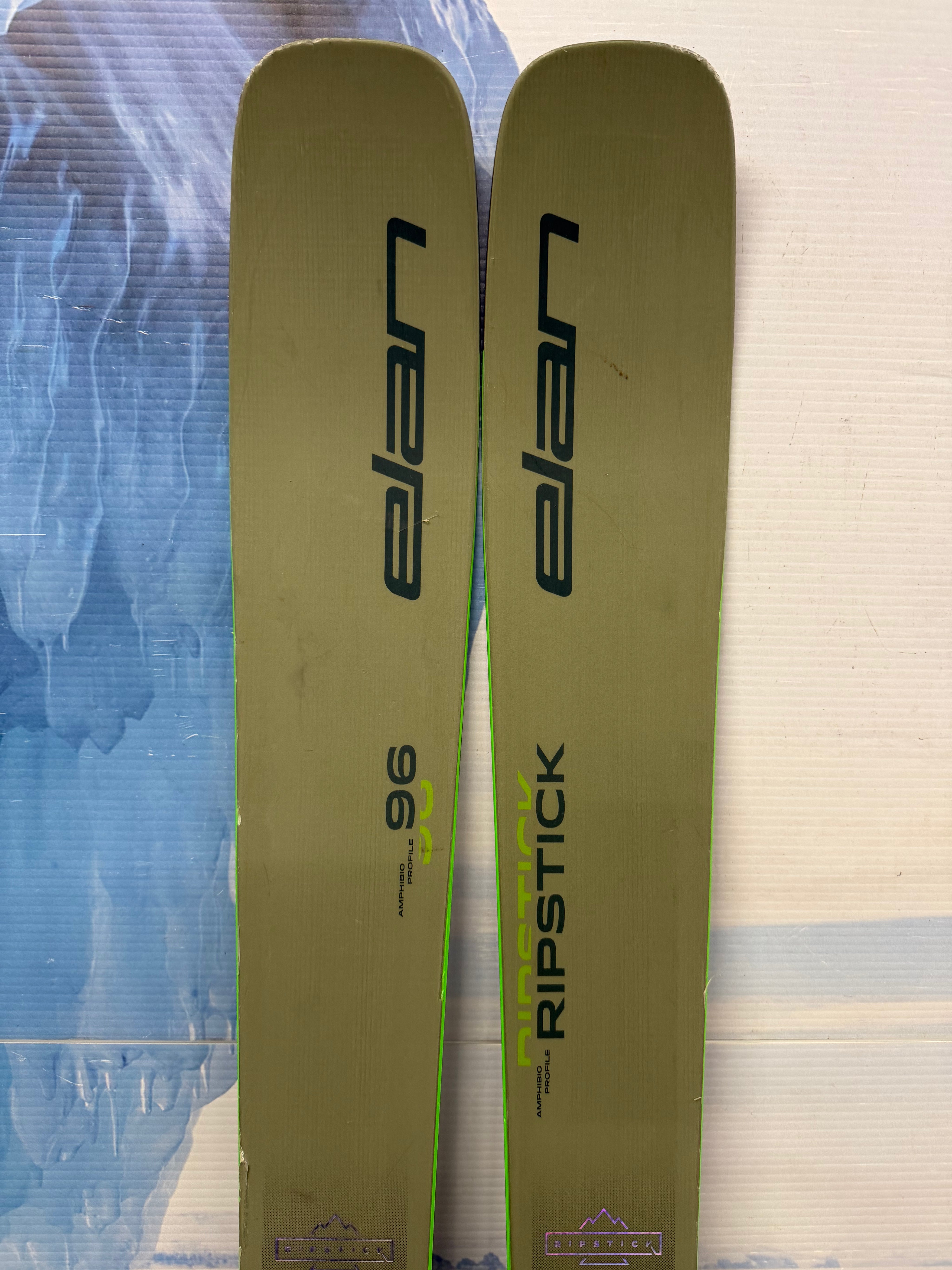 Used Elan Ripstick 96 175cm Skis w/ Atomic Strive 13 Bindings