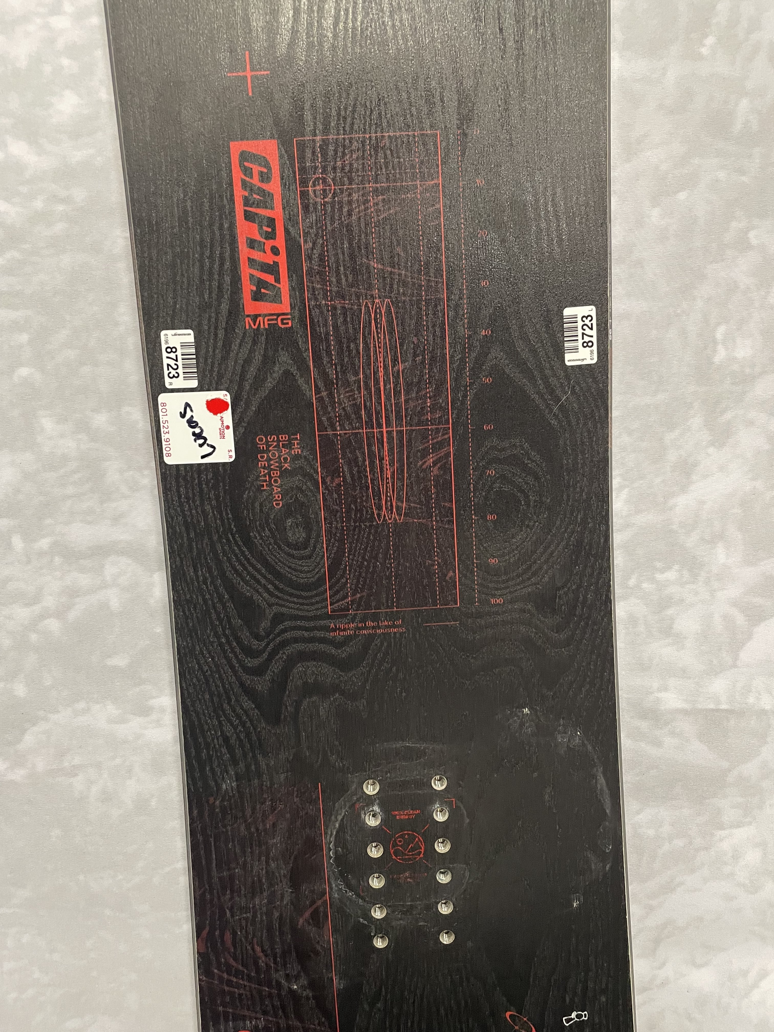 CAPITA BLACK BOAD OF DEATH 156 22-2… CAPiTA Men's Black Snowboard Of Death