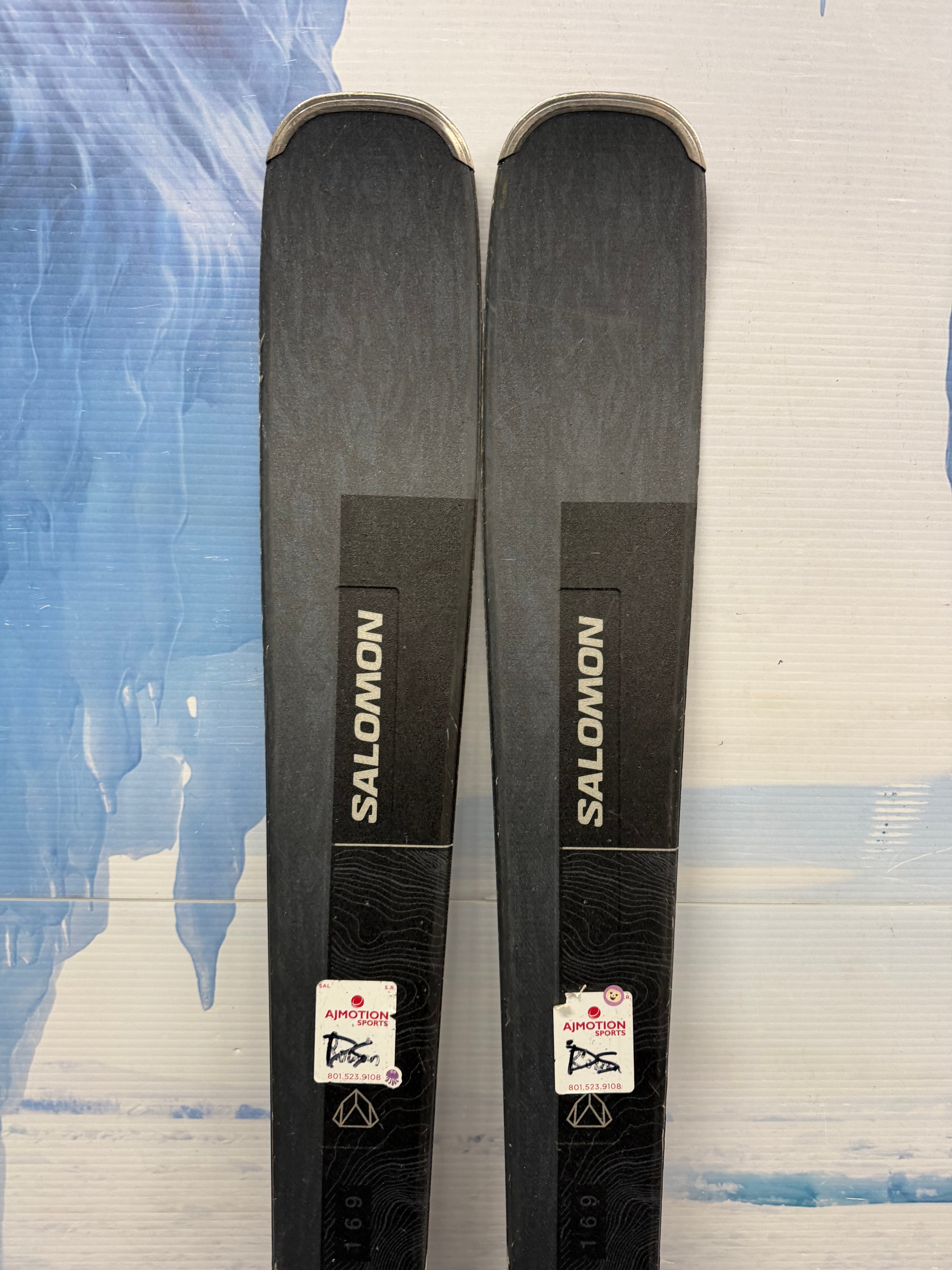Used Salomon Stance 80 169cm Skis w/ Salomon M10 Bindings