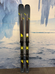 Used Salomon XDR 76 STC 160cm Skis w/ Salomon Lithium 10