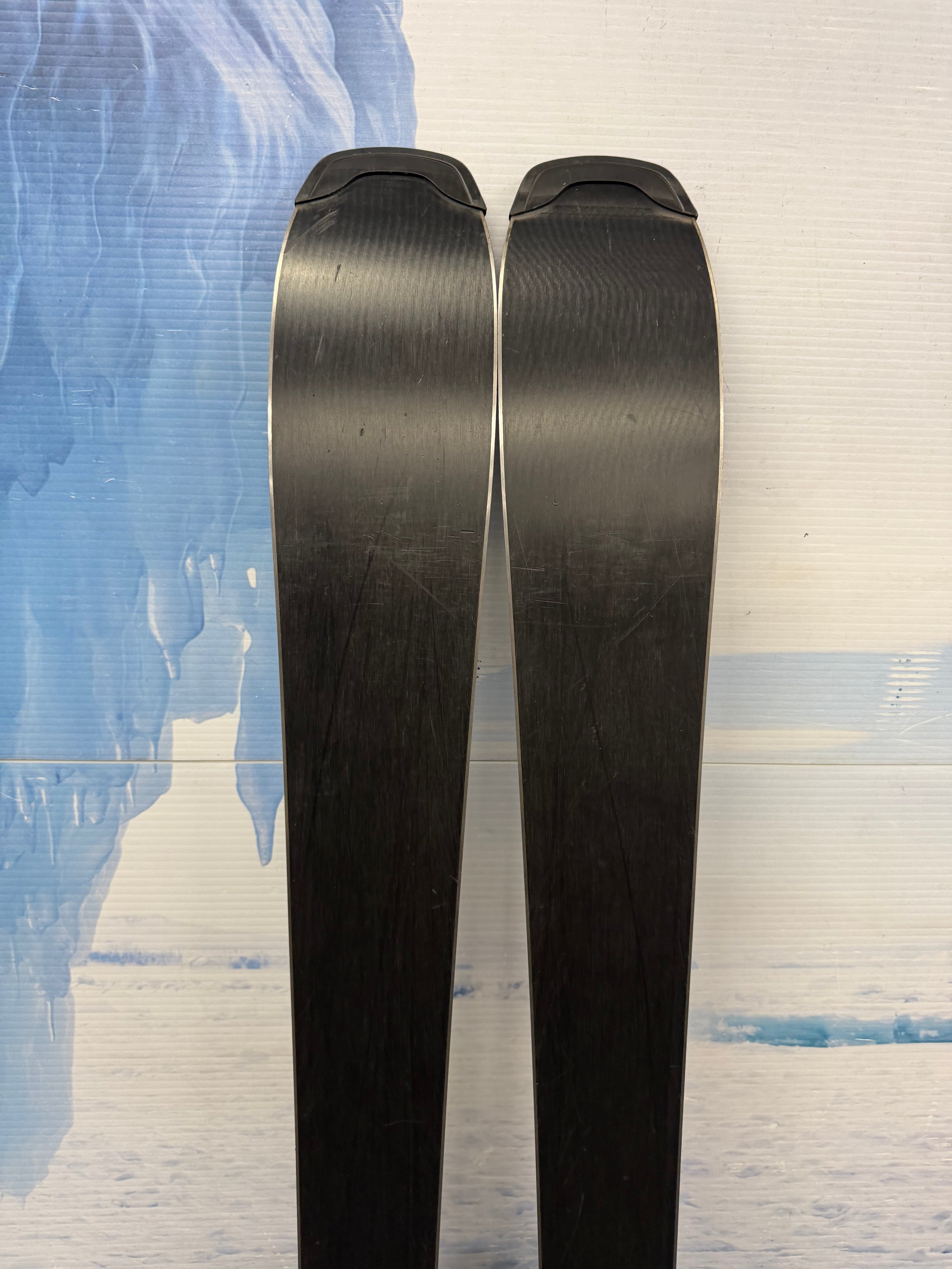 Used Salomon XDR 76 STC 160cm Skis w/ Salomon Lithium 10