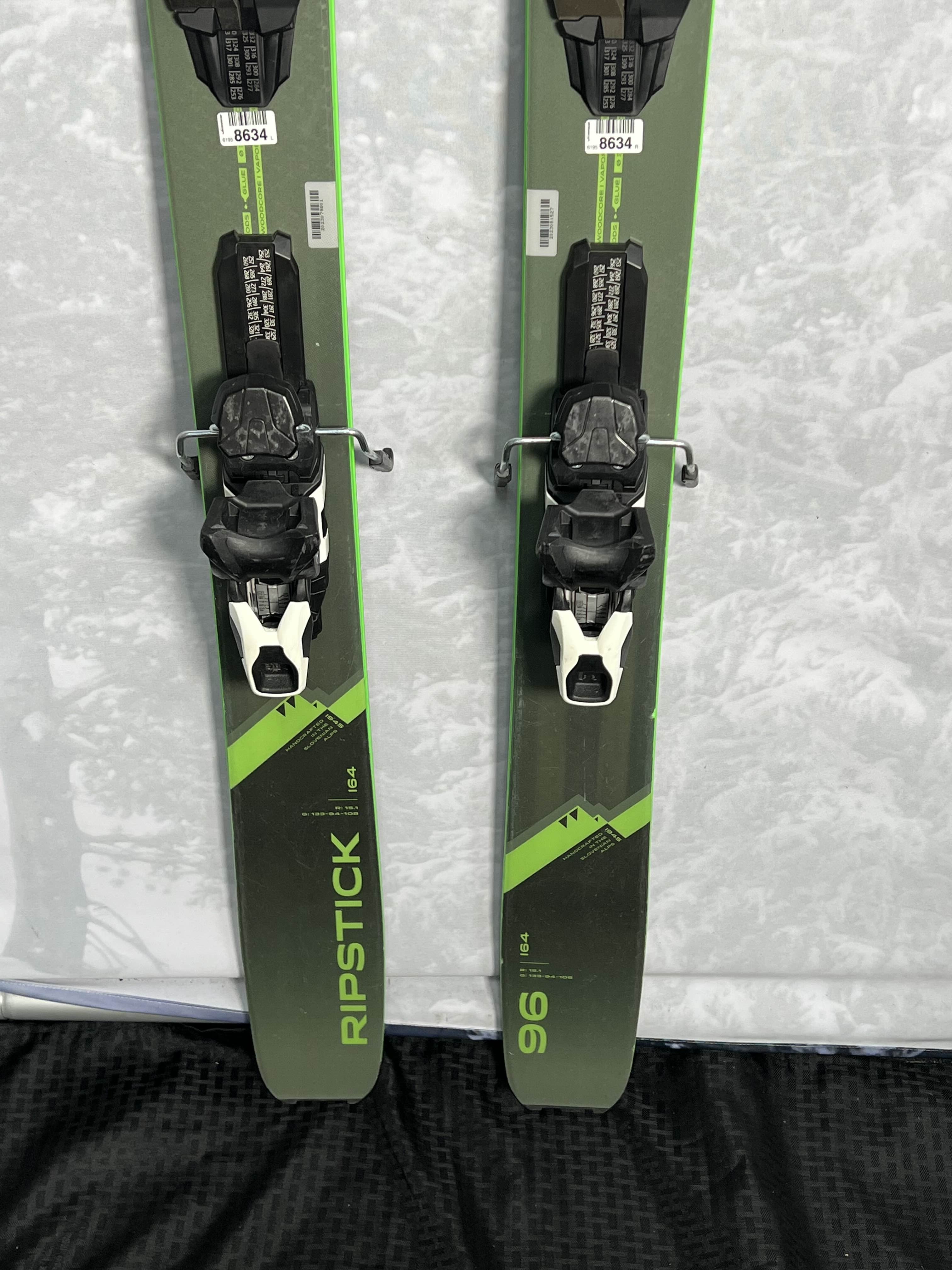 Lightly Used 2024 Elan Ripstick 96 164 cm w/ Atomic Strive Eleven Bindings