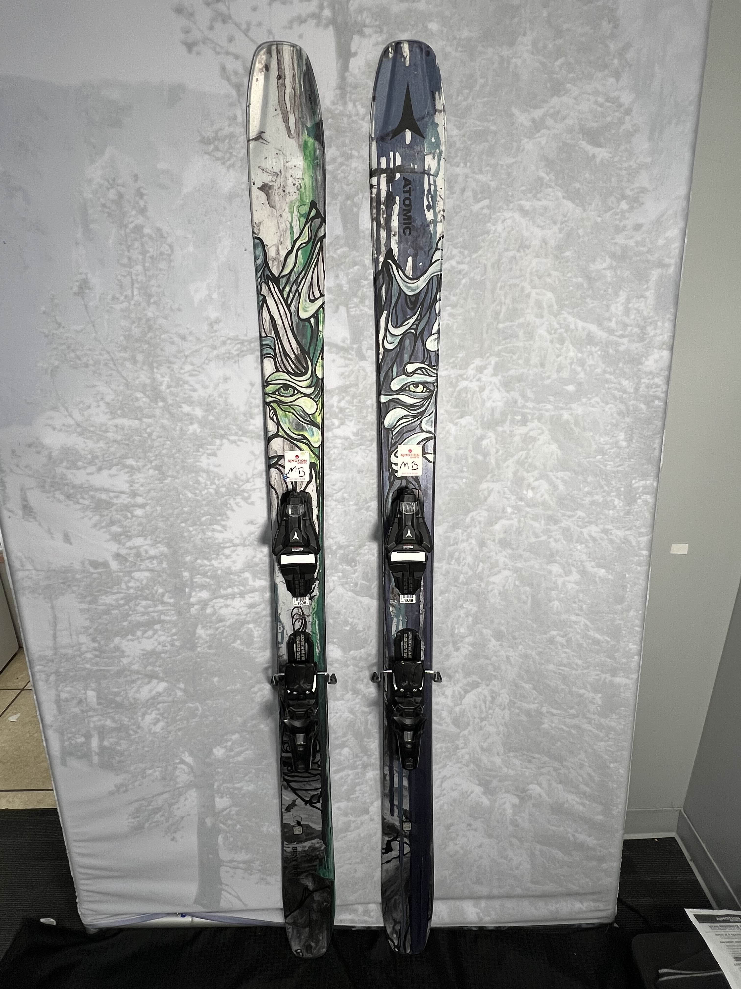 New 2024 Atomic Bent Chetler 100 180cm  Skis - 180cm w/ Atomic Strive 13 GW binding
