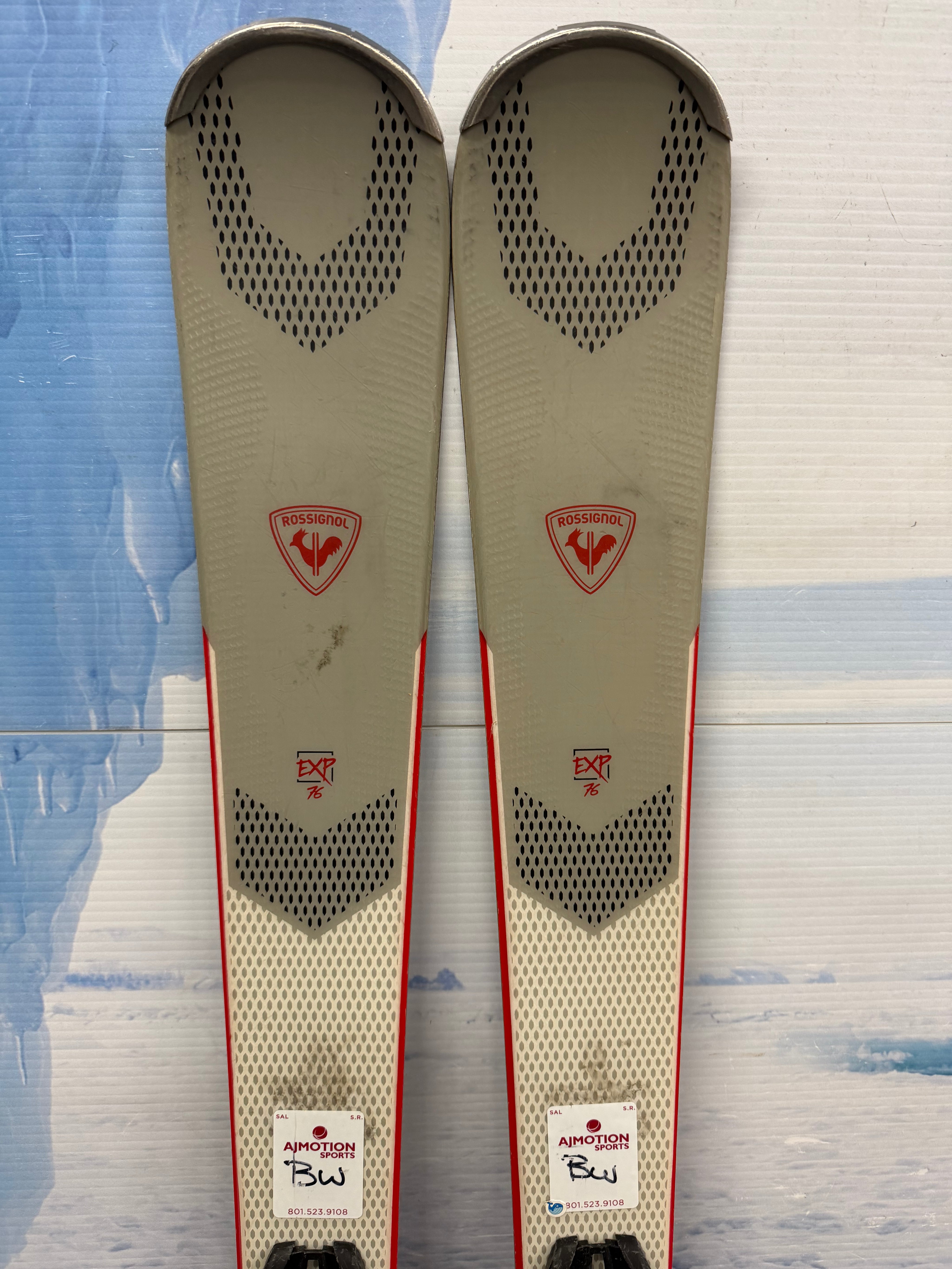 Used Rossignol EXP 76 152cm Skis w/ Look Xpress 10 Bindings
