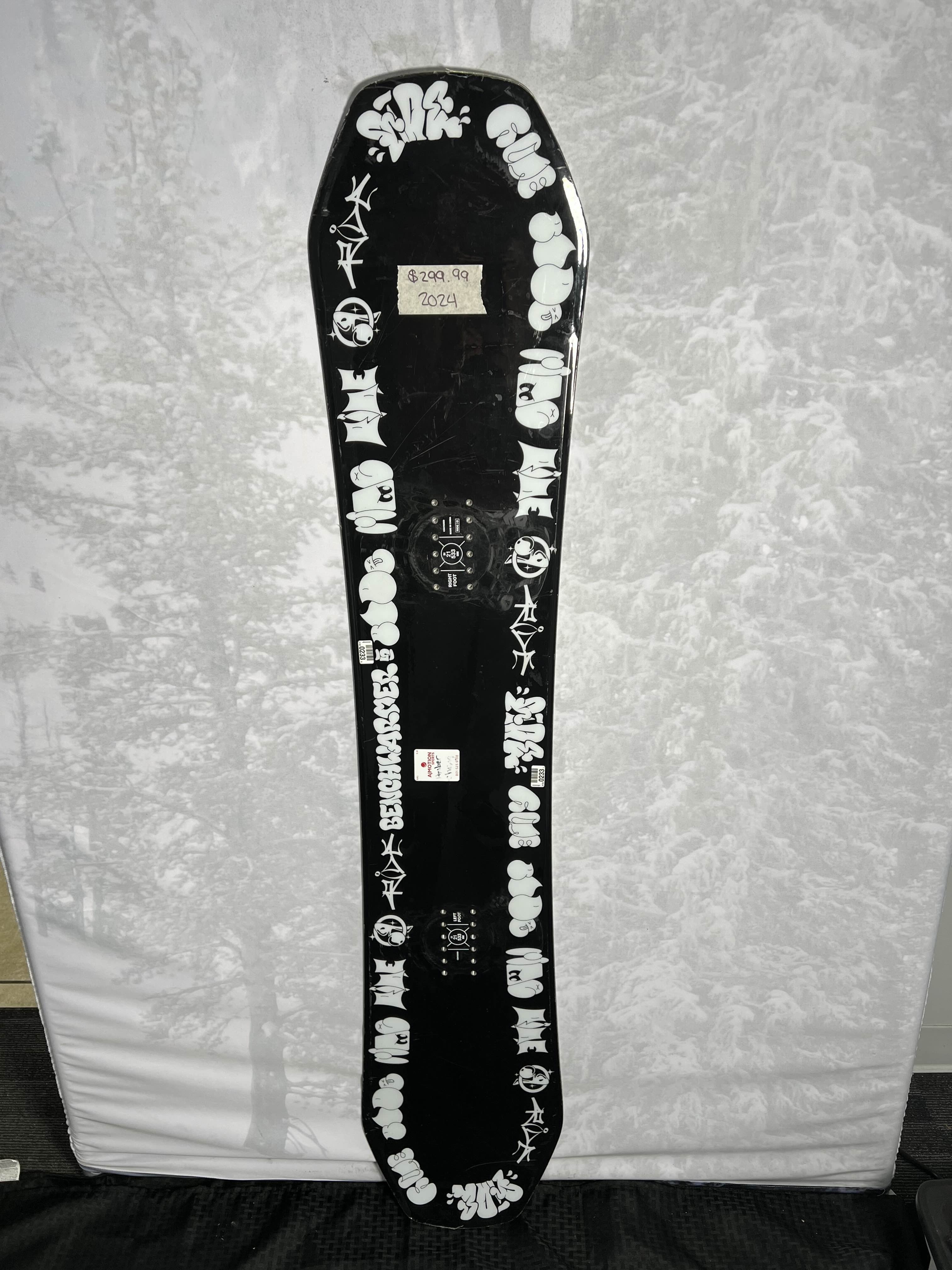 Lightly Used 2024 Ride Benchwarmer 151 CM Snowboard