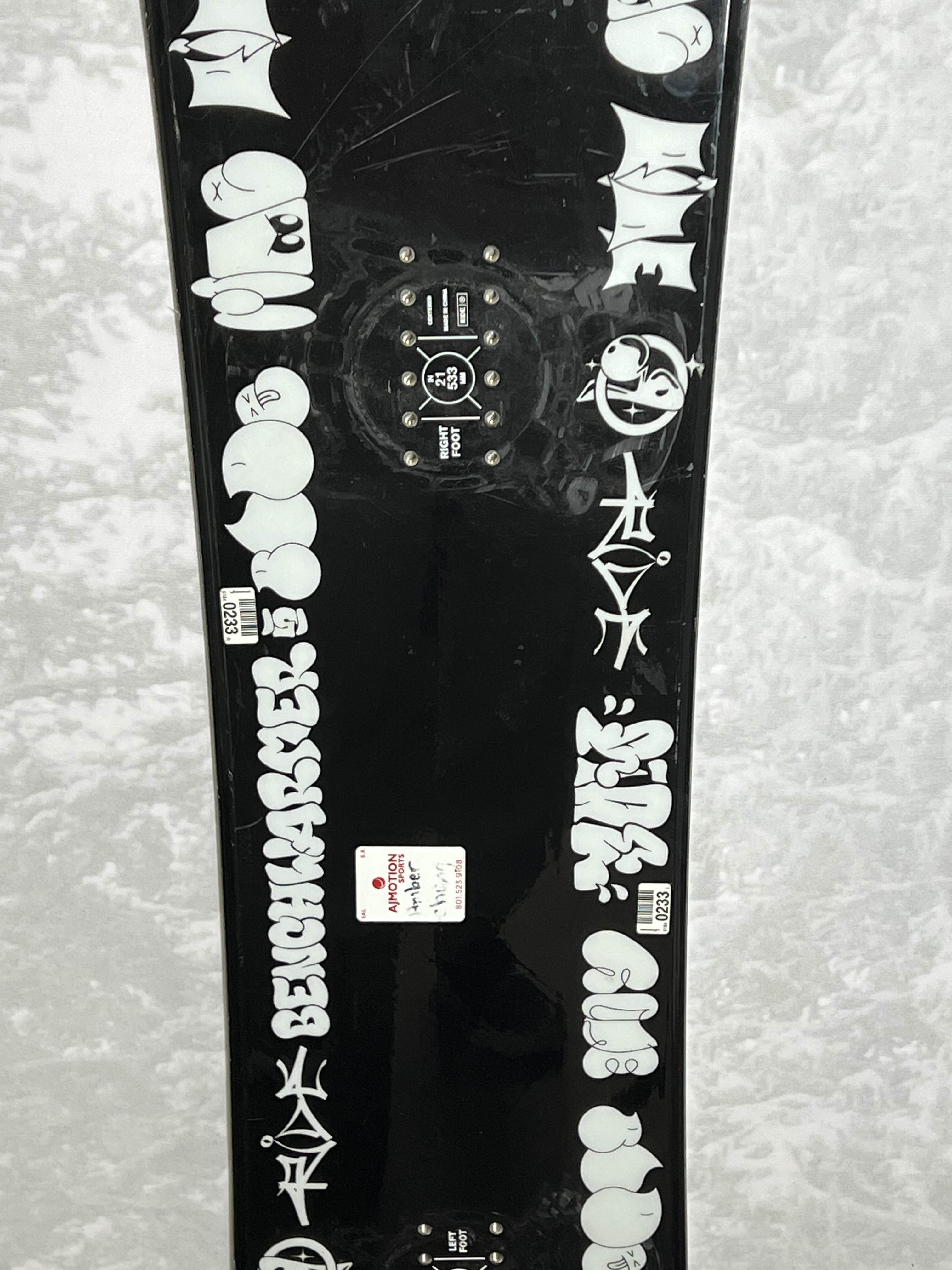Lightly Used 2024 Ride Benchwarmer 151 CM Snowboard