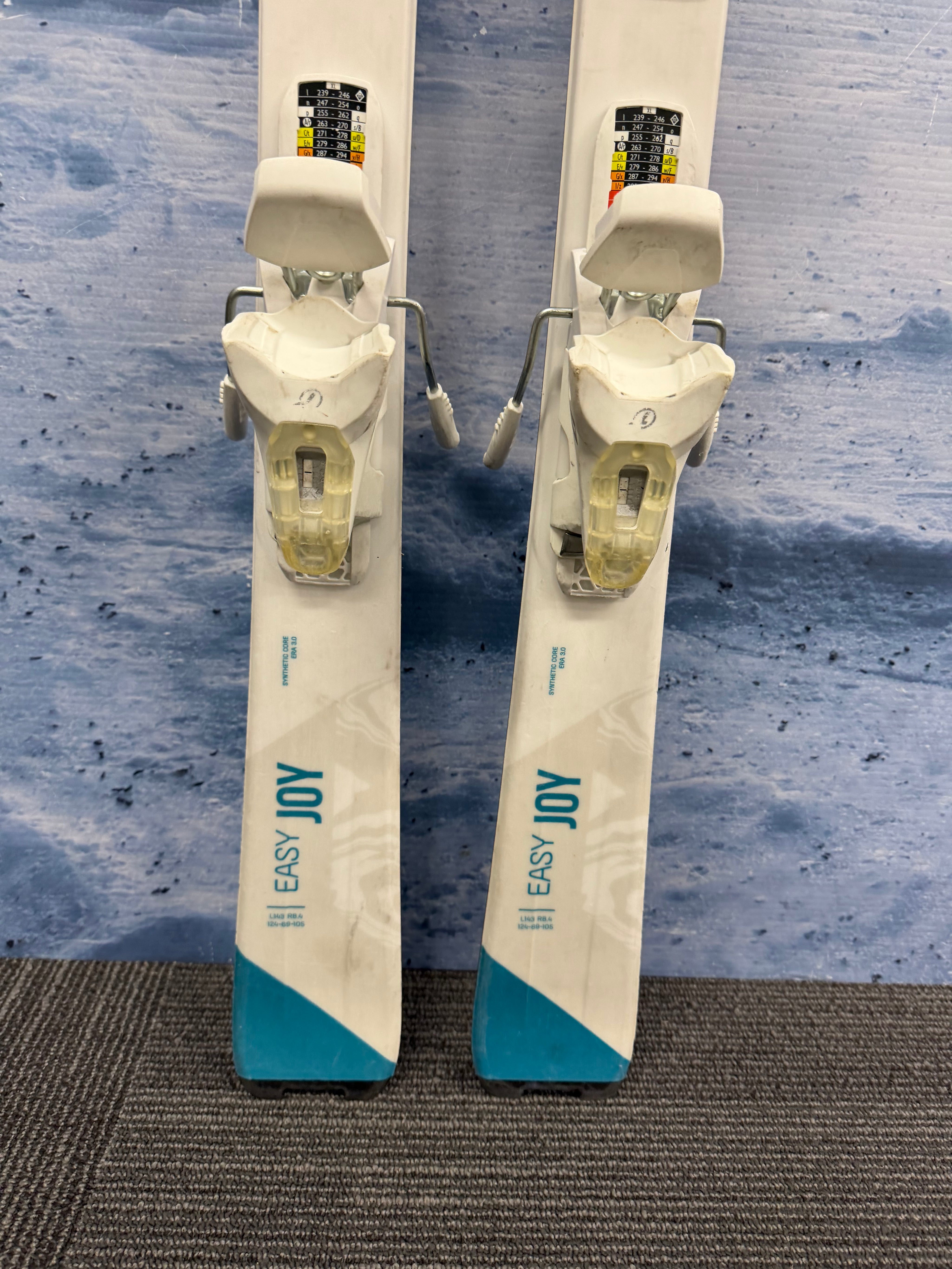 Used Head Easy Joy 143cm Skis w/ SLR 9 Bindings