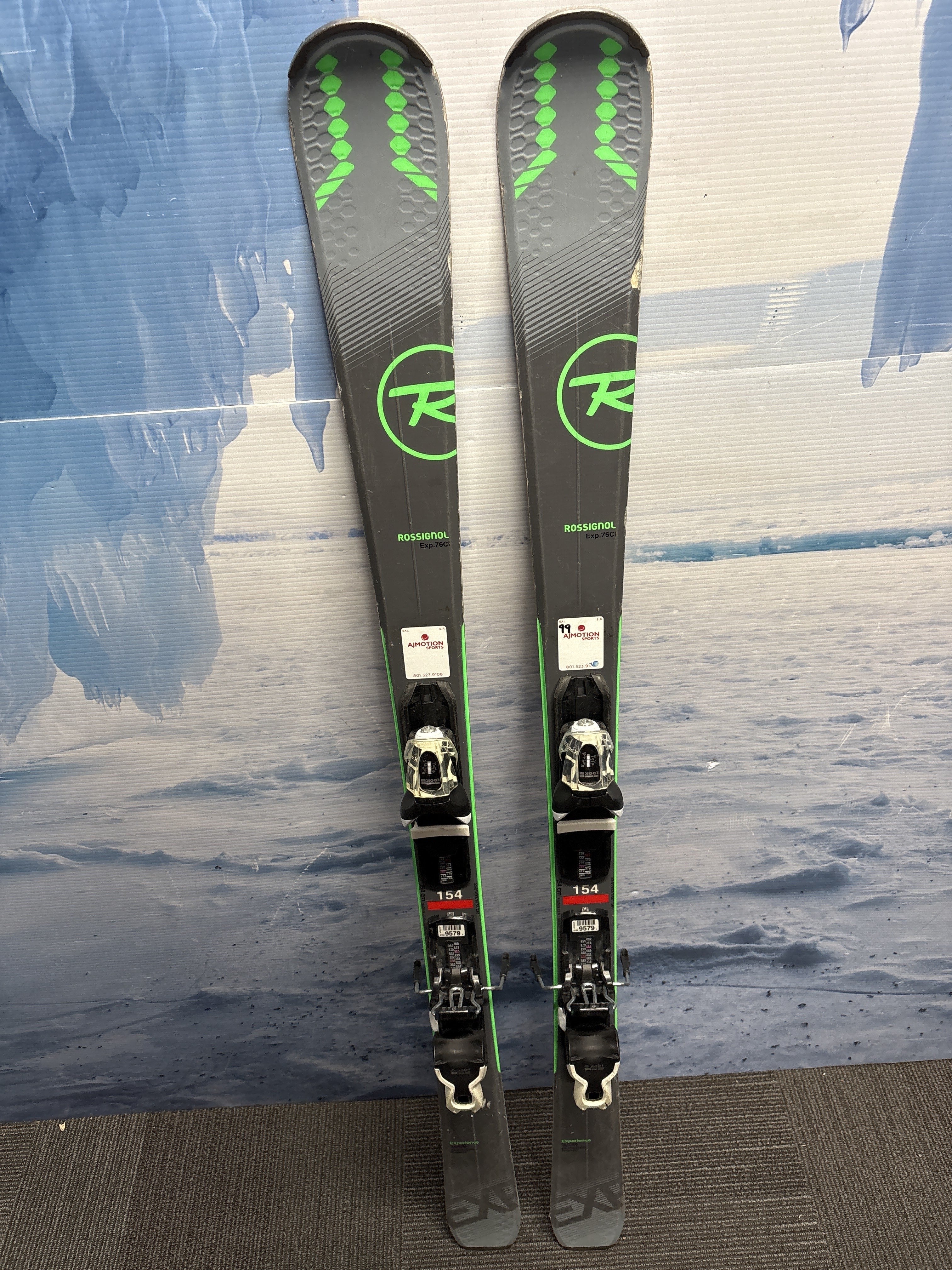 Used 2021 Rossignol Exp. 76ci Men's Ski w/ Look Xpress 10 Demo Bindings - 154CM