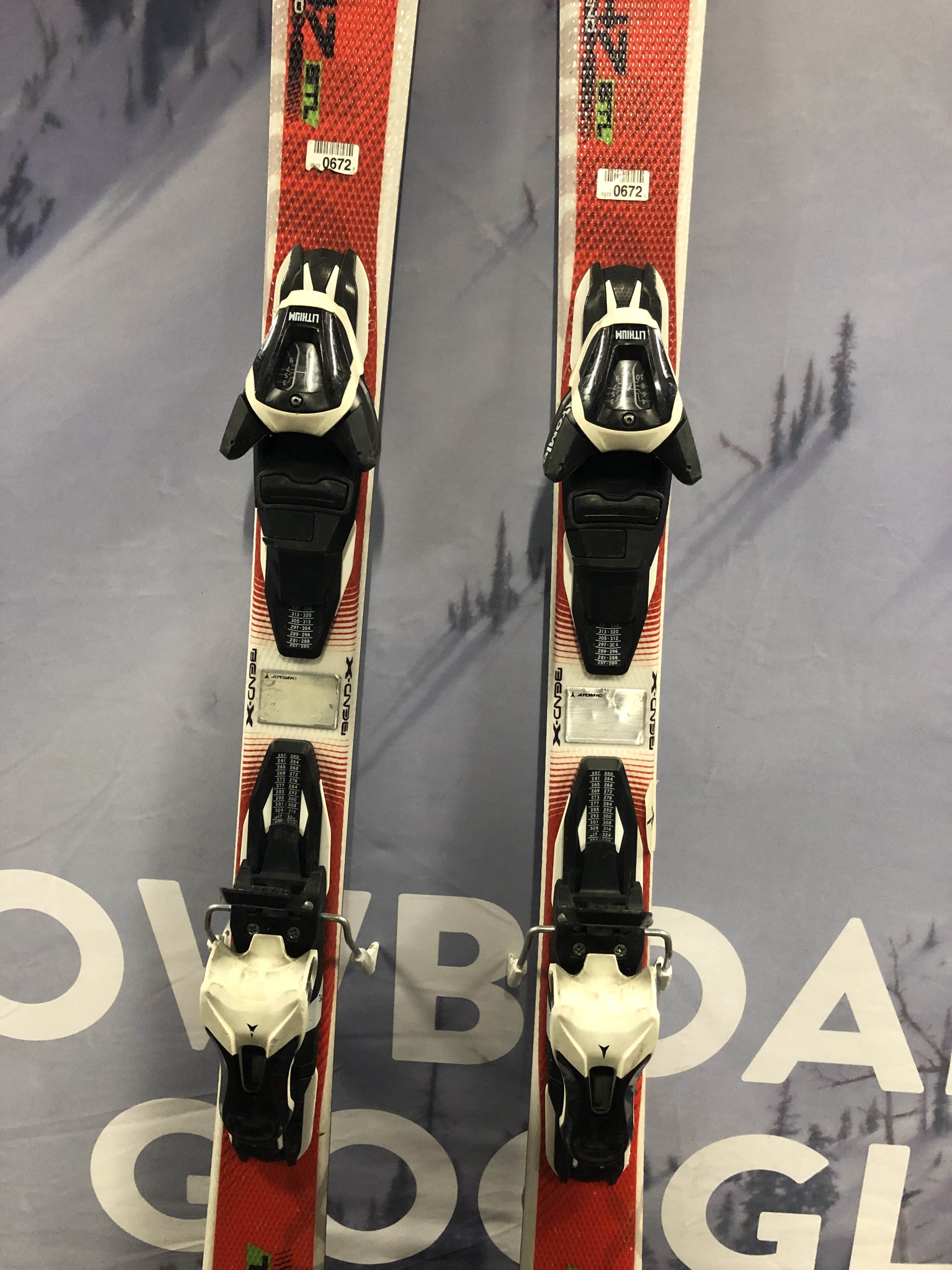 Used Atomic Bend X ETL 147cm w/ Atomic Lithium 10 Adjustable Bindings