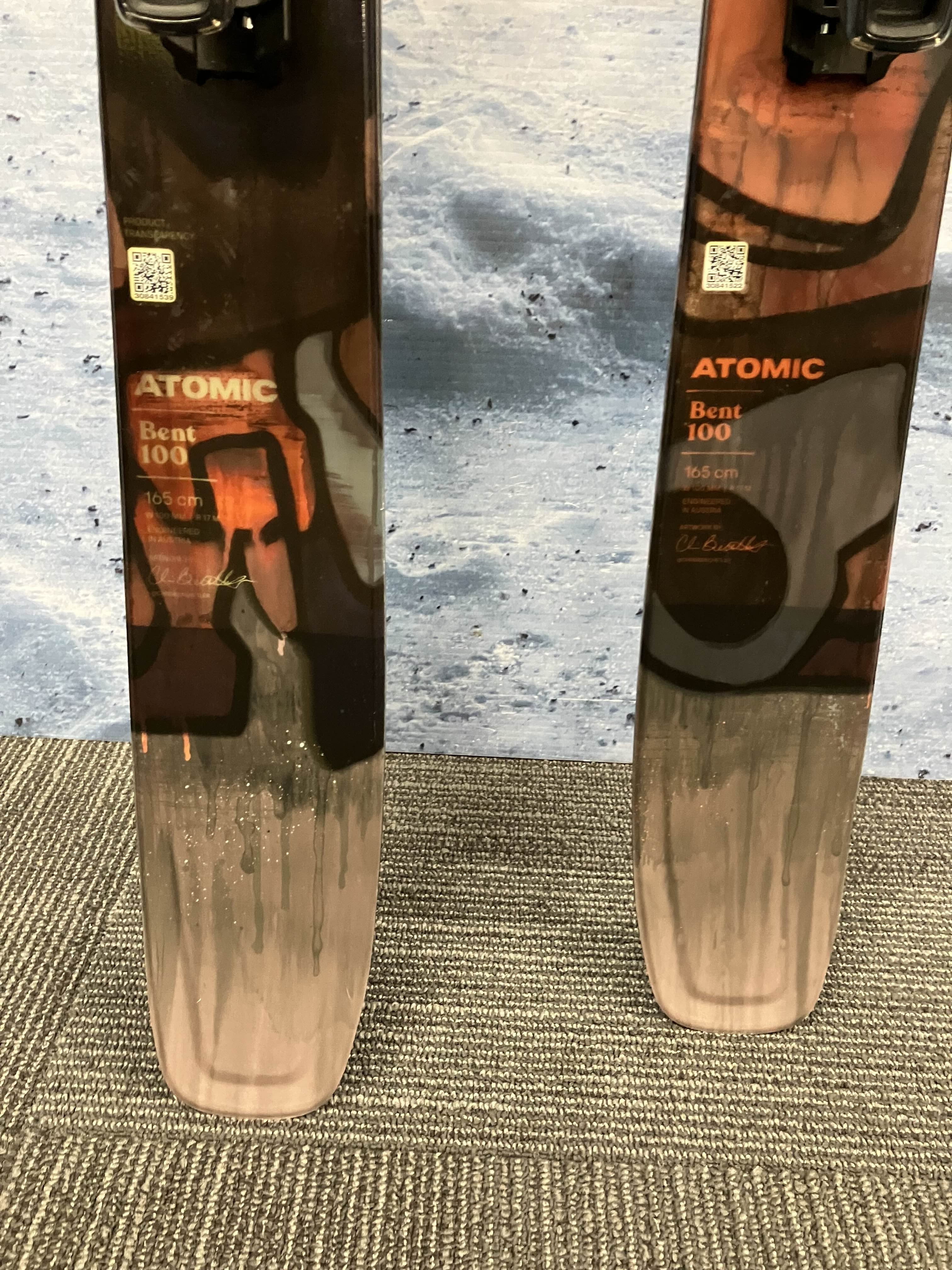 New 2026 Atomic Bent Chetler 100 165cm Skis w/ Atomic Strive 11 Demo Bindings