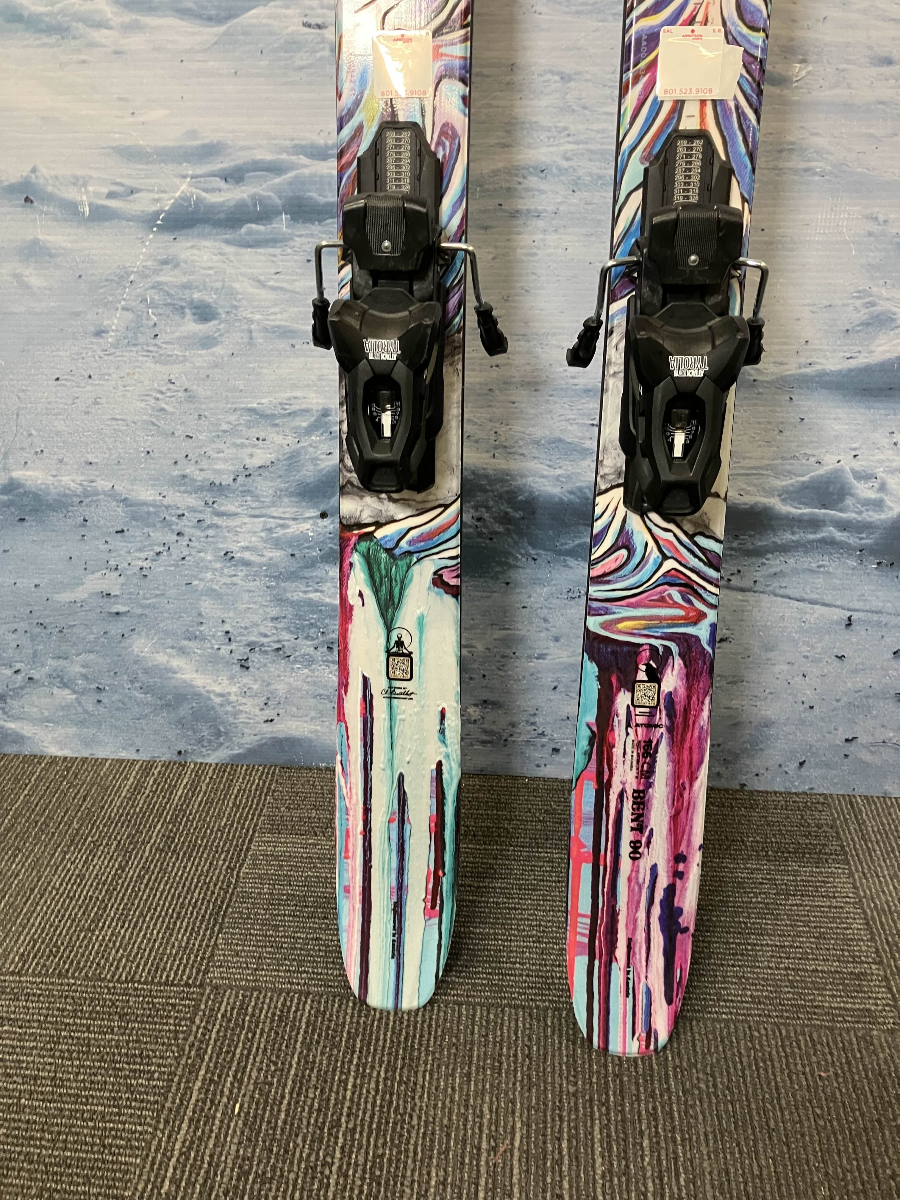 Used 2025 Atomic Bent Chetler 90 Skis - 166cm w/ Tyrolia Attack LYT 11 GW Demo Binding