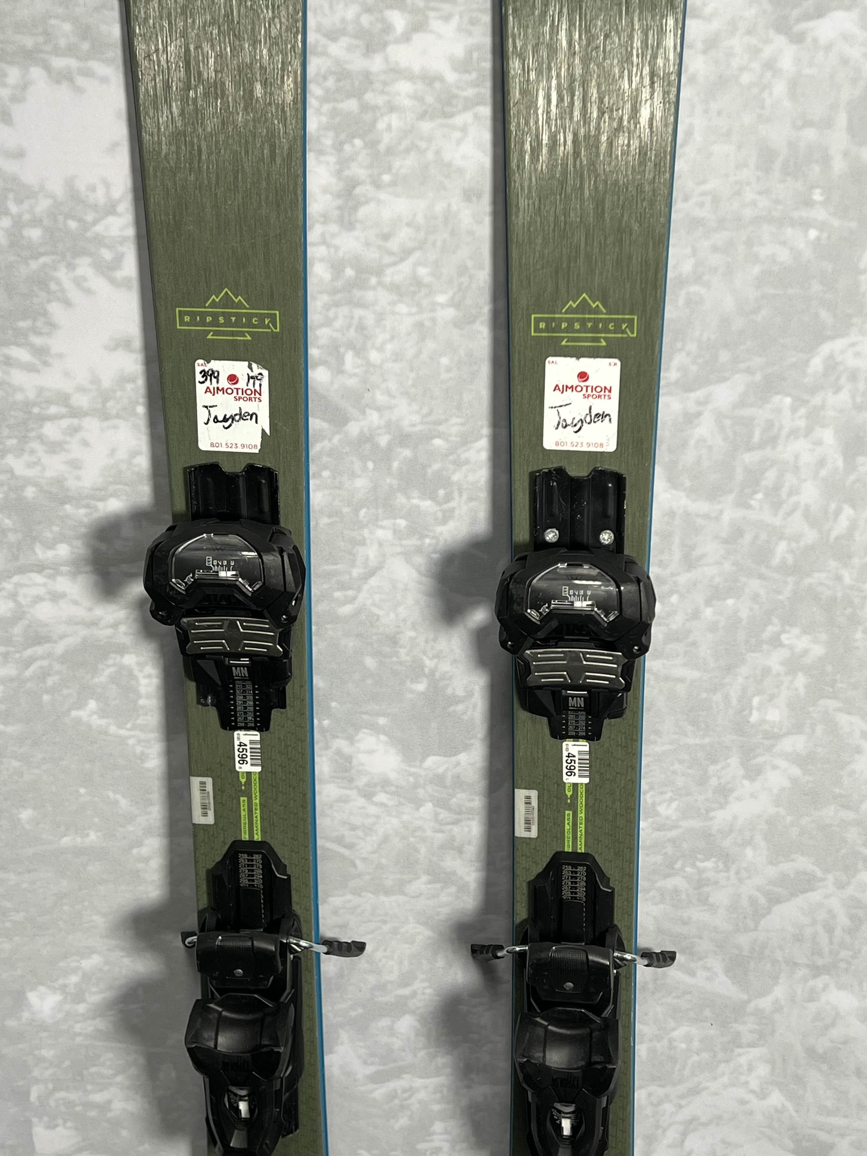 Lightly Used Elan Ripstick 86T 158cm 2023 Skis w/ Tyrolla Attack 14 MN Adjustable Bindings