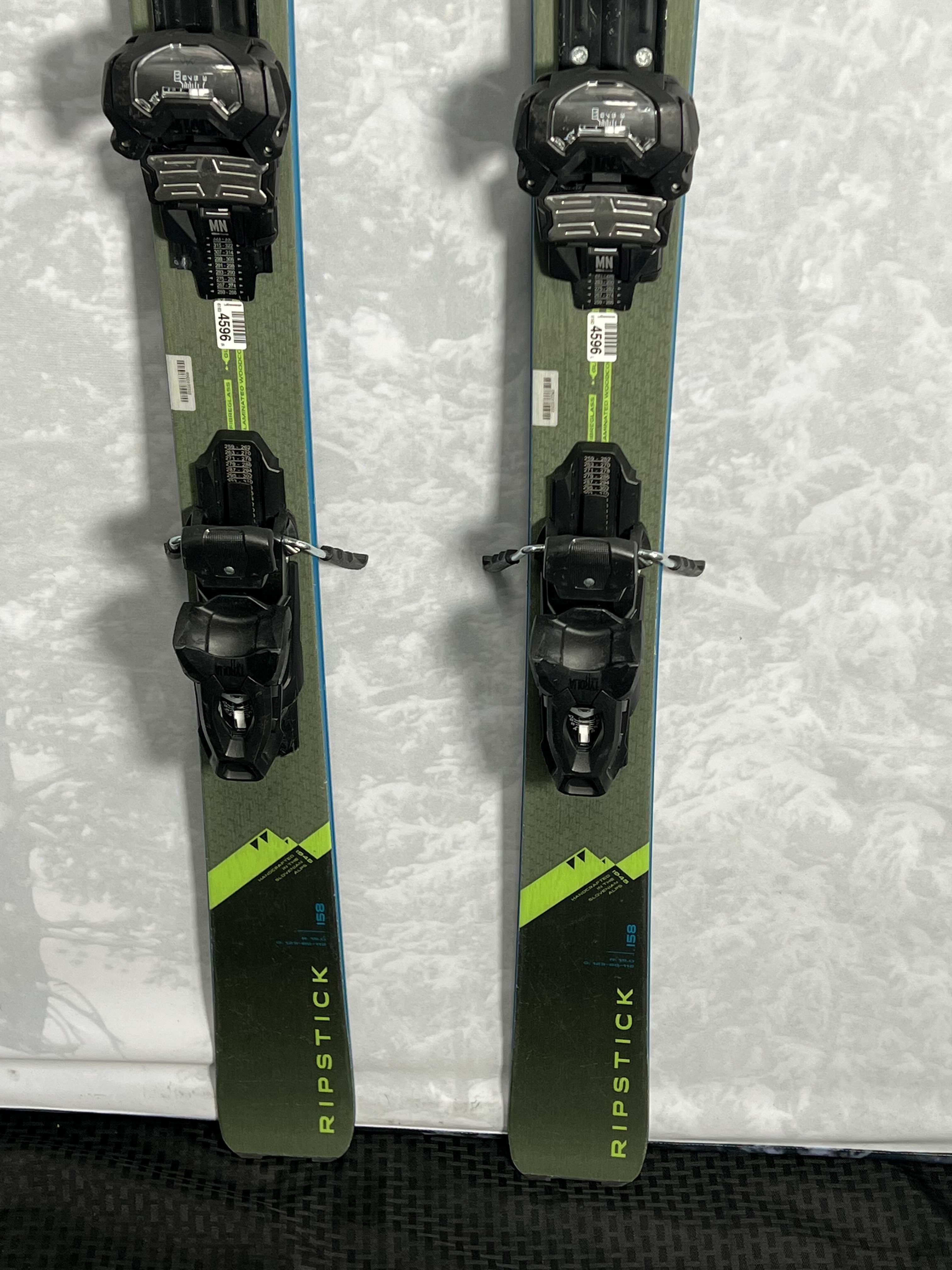 Lightly Used Elan Ripstick 86T 158cm 2023 Skis w/ Tyrolla Attack 14 MN Adjustable Bindings