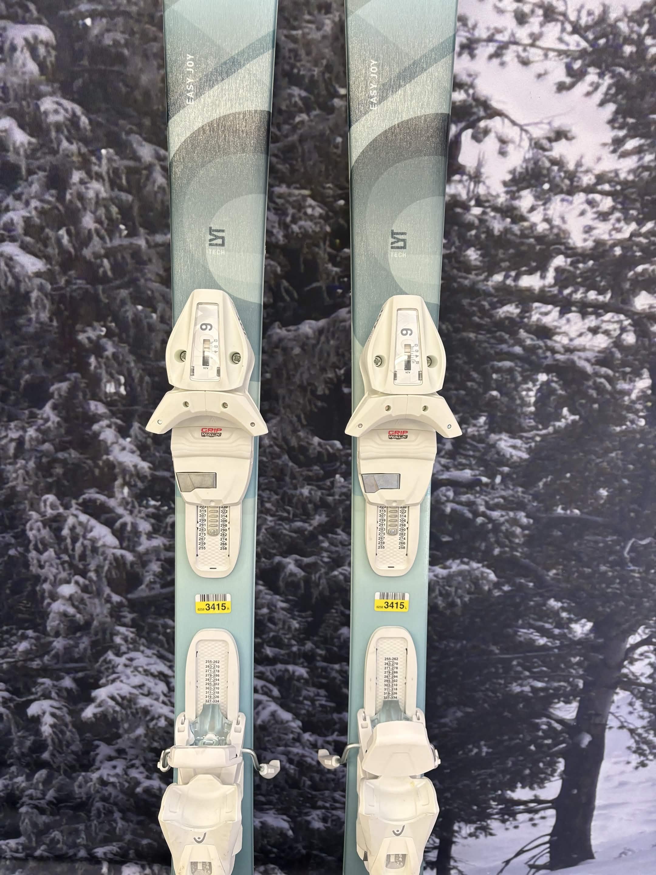 Head Easy Joy 148cm Skis w/ HEAD Joy 9 GW SLR Demo Binding - New 2026