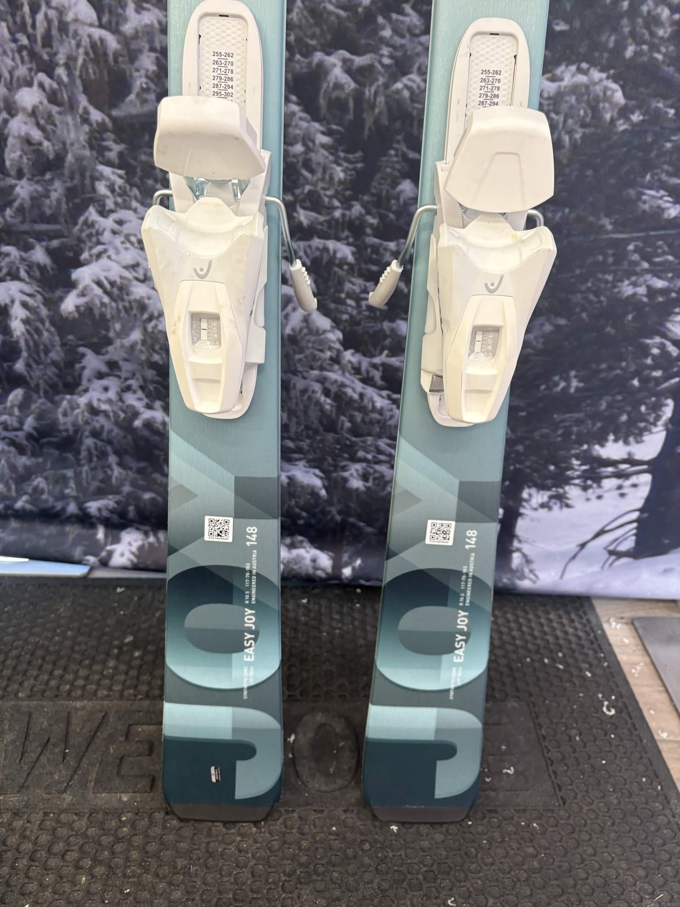 Head Easy Joy 148cm Skis w/ HEAD Joy 9 GW SLR Demo Binding - New 2026
