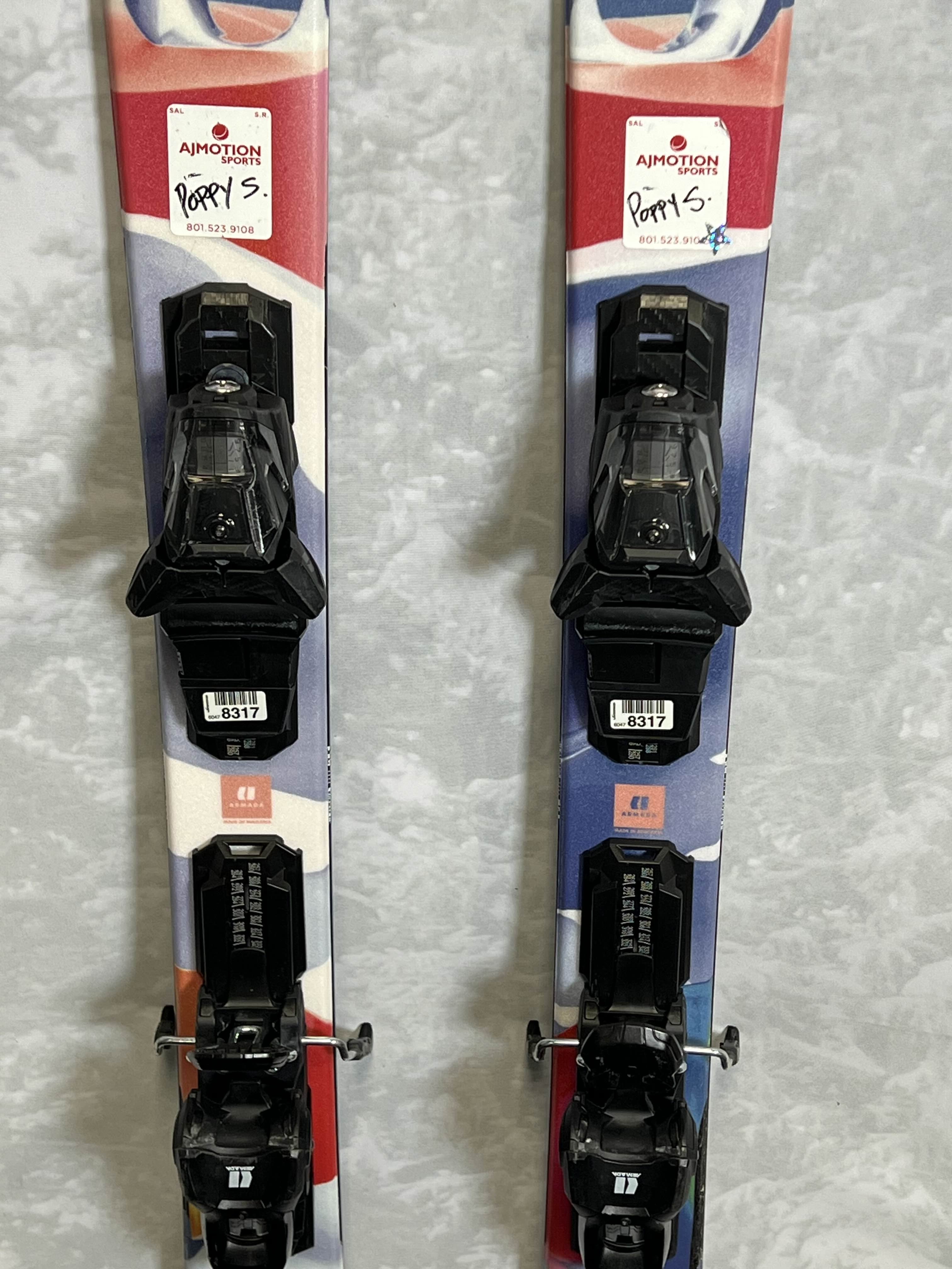 Used Armada ARV 84 157cm 2024 Kids Skis w/ Armada EM 10 GW Demo Bindings