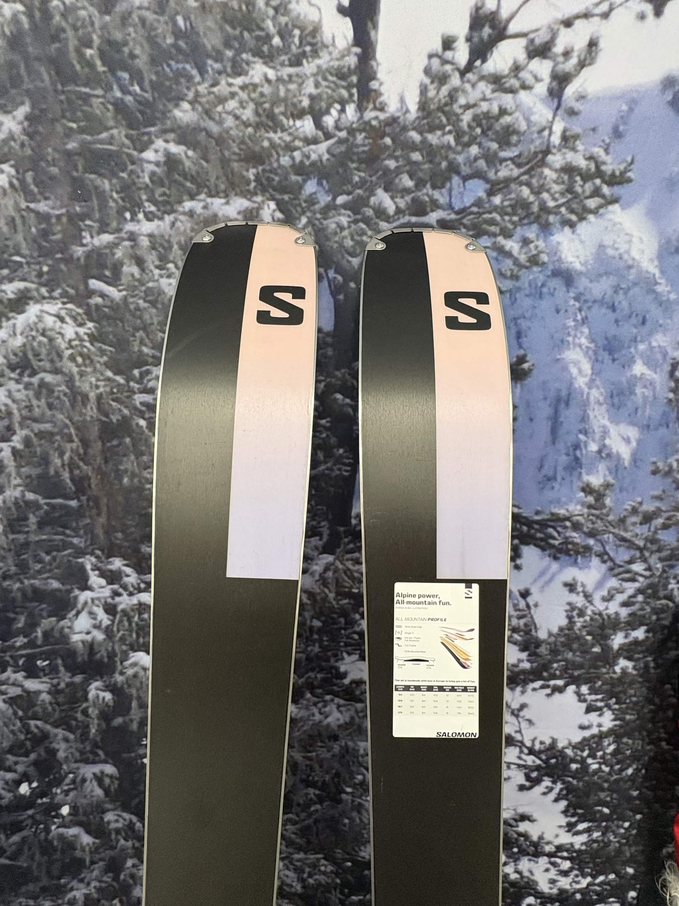 Salomon Stance 84W 167cm Skis w/ Salomon M11 GW SYS Demo Binding - New 2026