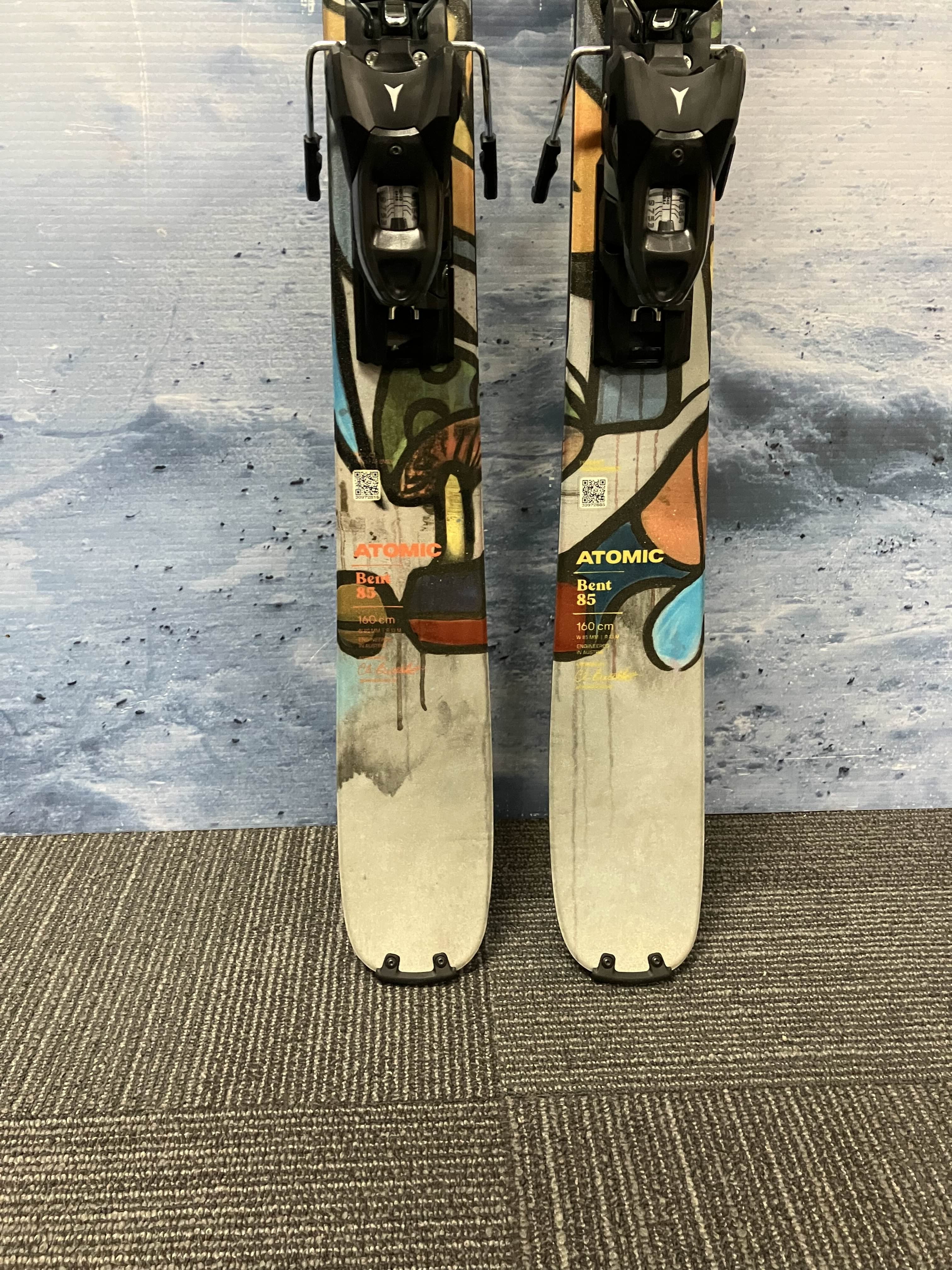 Atomic Bent 85r 160cm Skis w/ Atomic Strive 10 Bindings Lightly Used 2026