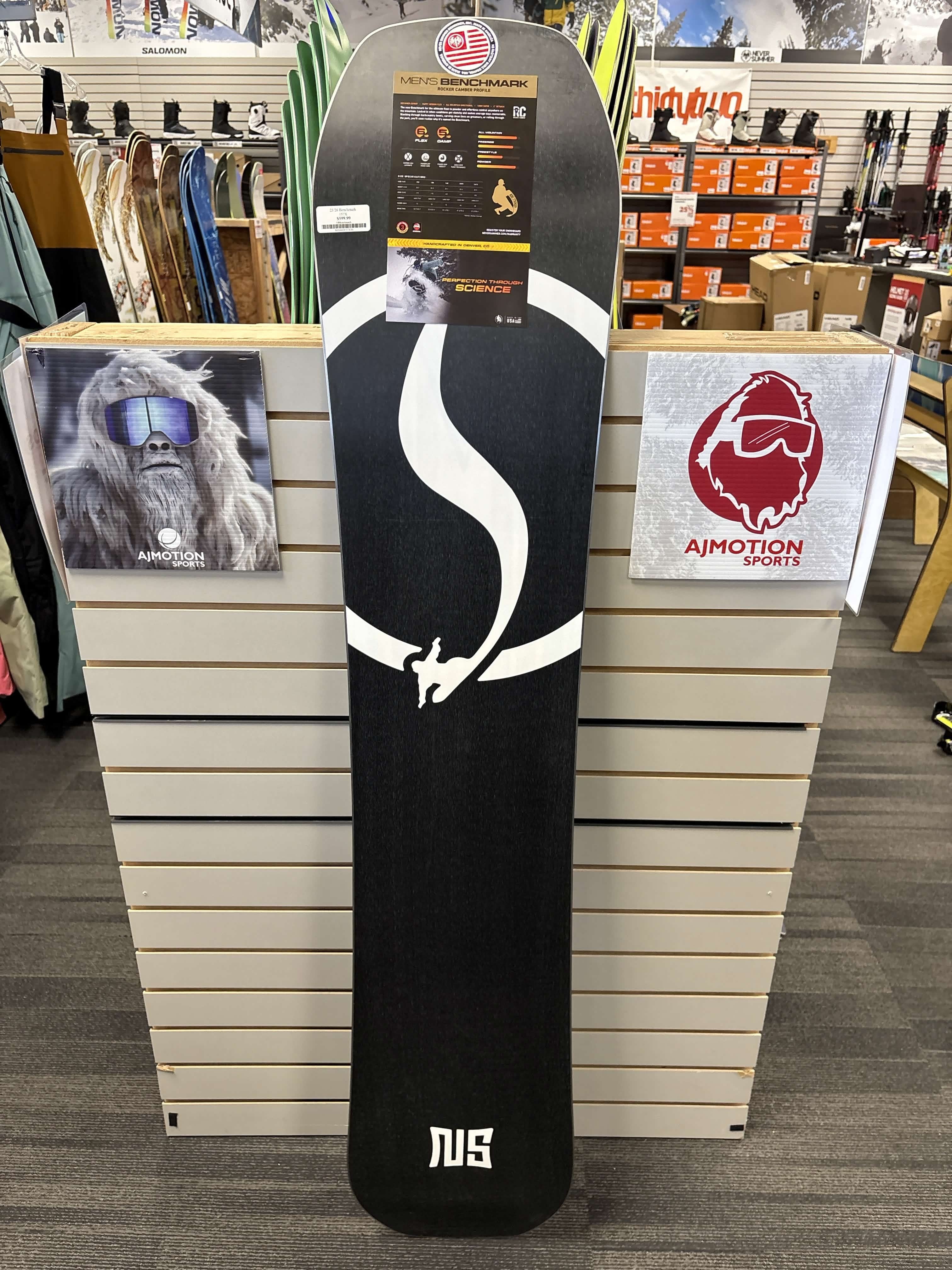 Never Summer Benchmark 157cm Wide Snowboard - Lightly Used (2026)