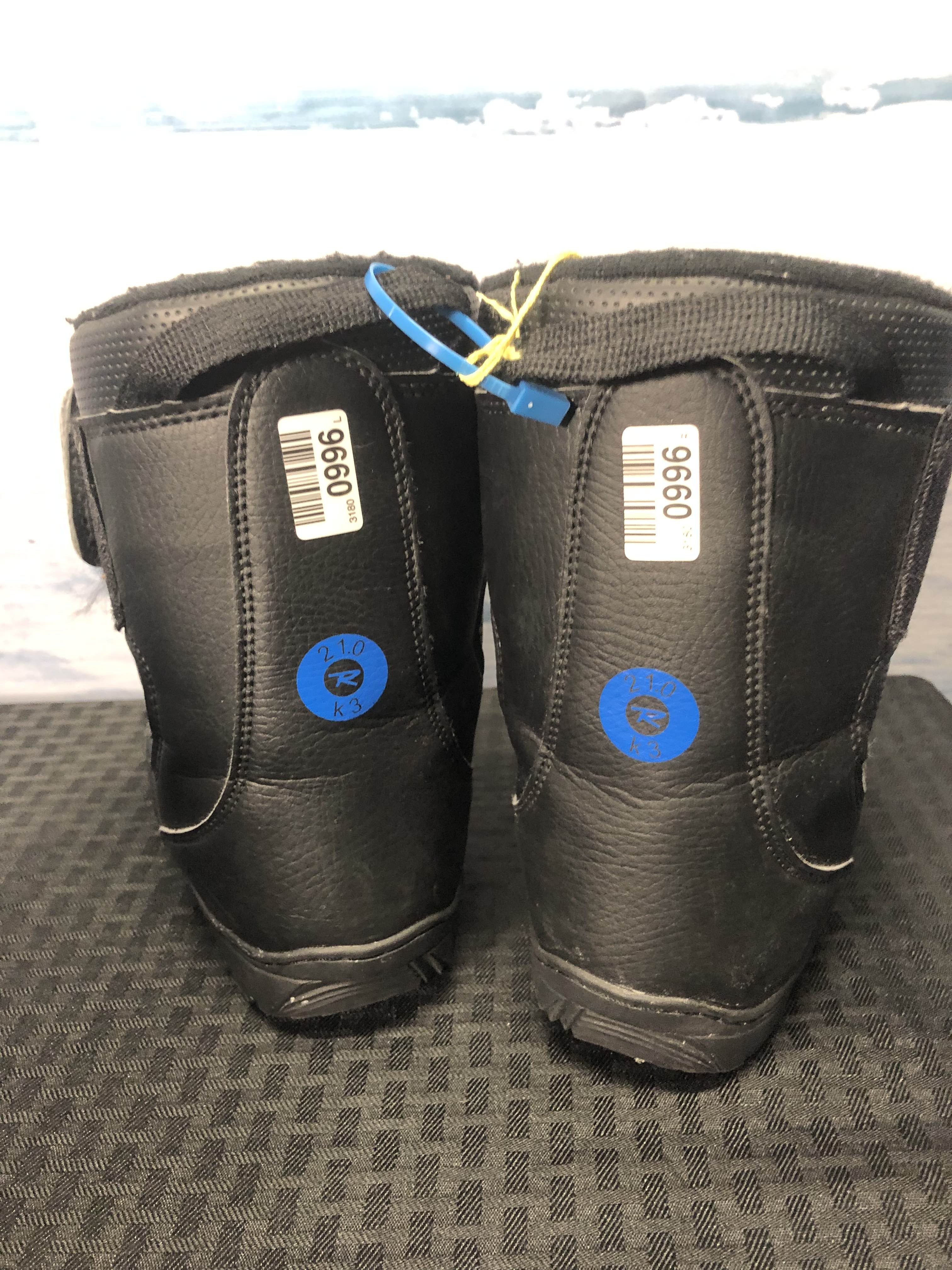 Used Rossignol Rossi Kid 21.0 Velcro Kids Snowboard Boots