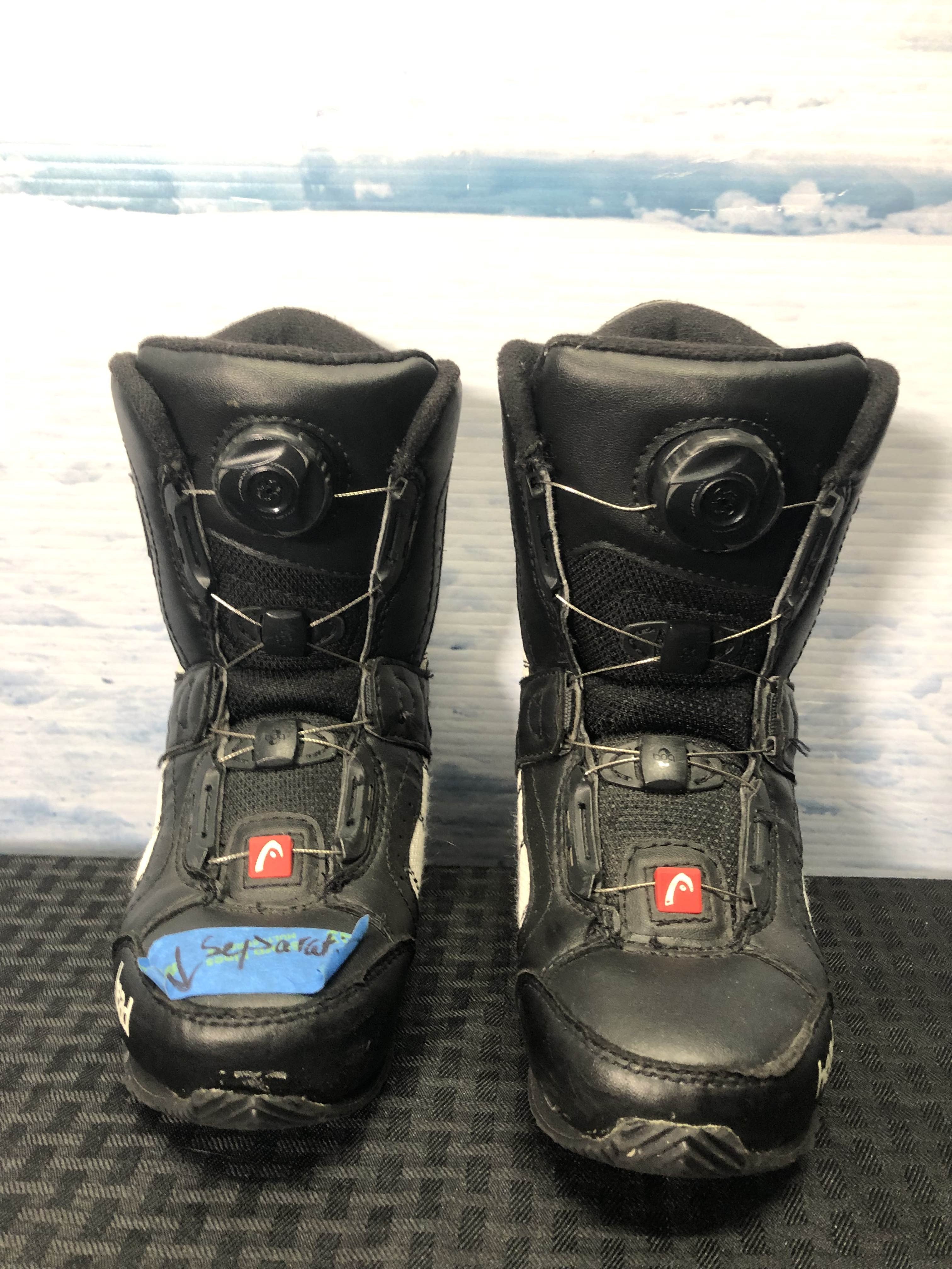Used Head 550 4D Jr 18.0 BOA Kids Snowboard Boots