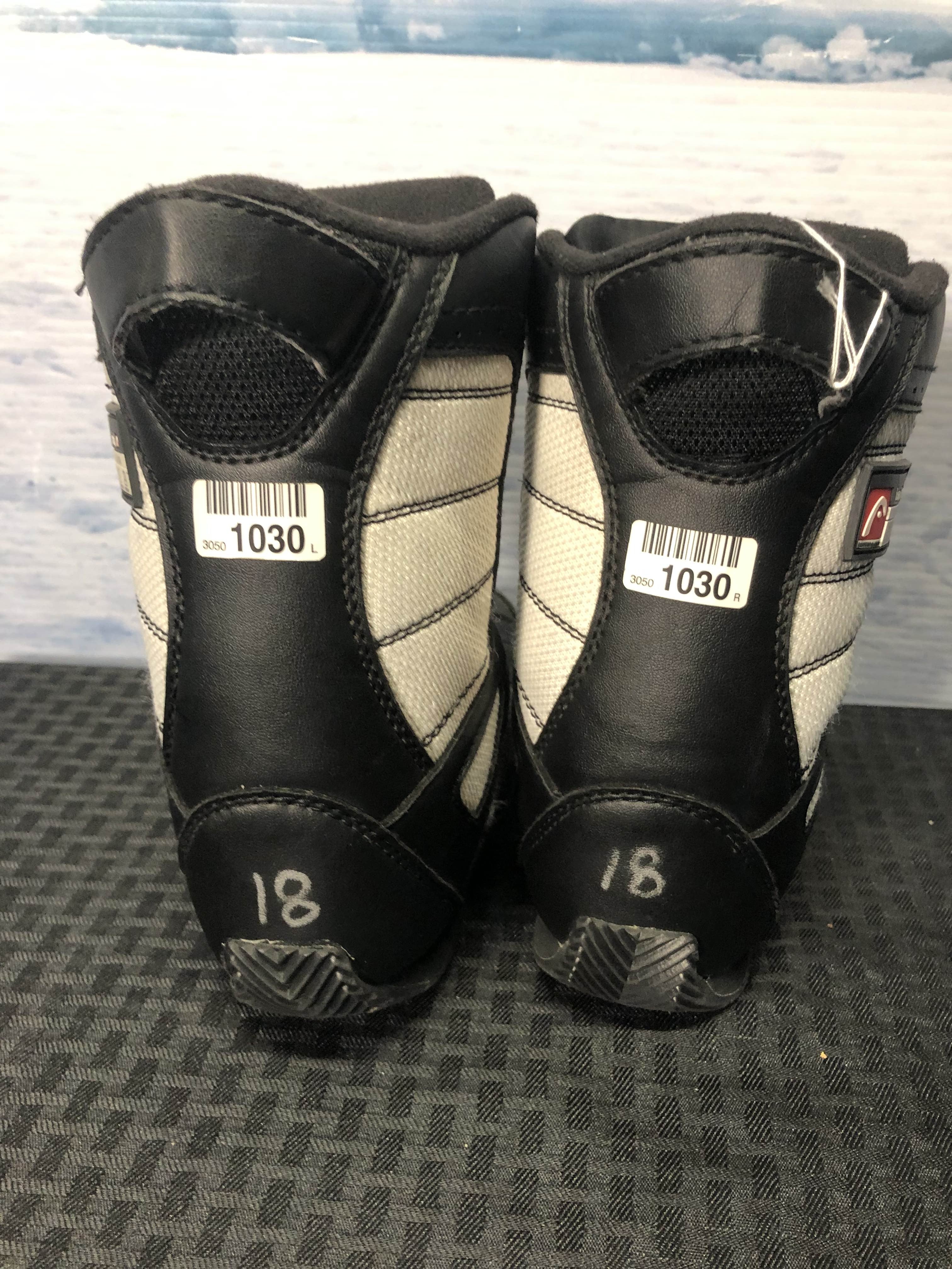 Used Head 550 4D Jr 18.0 BOA Kids Snowboard Boots